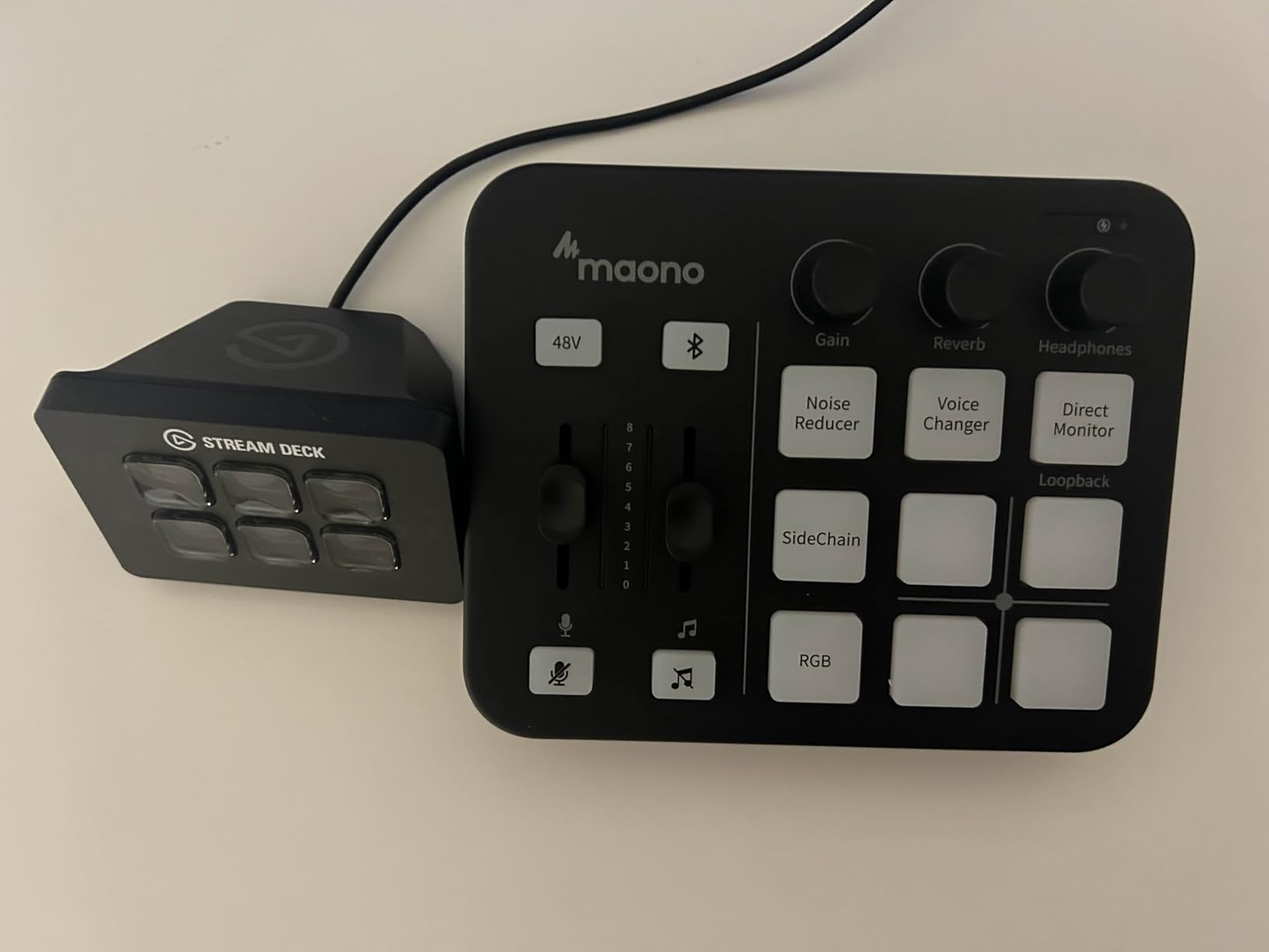 MAONO Gaming Audio Mixer, Audio Interface with Pro-preamp, RGB, Bluetooth, 48V Phantom Power for Live Streaming, Podcasting, Content Create, Gaming MaonoCaster G1 NEO (Not for USB Mic) customer photo 2