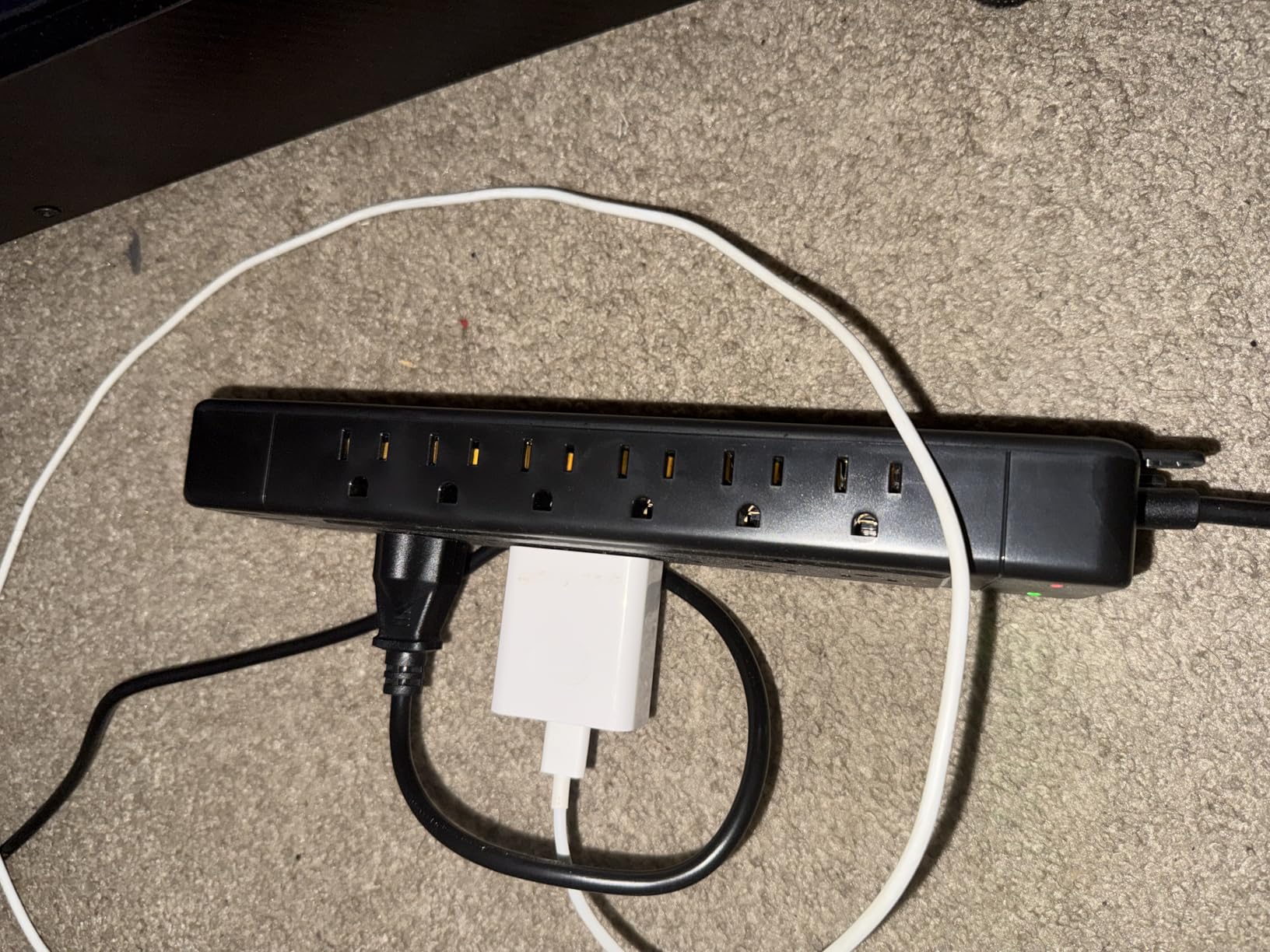 Surge Protector Power Strip 10ft Cord/High Joules Surge Protection (4800J) /Heavy Duty/Multiple outlets/Mountable/18AC/15A/ USB A+C(PD20W),Flat Plug,Commercial,Industrial,Office,Home,Black customer photo 2