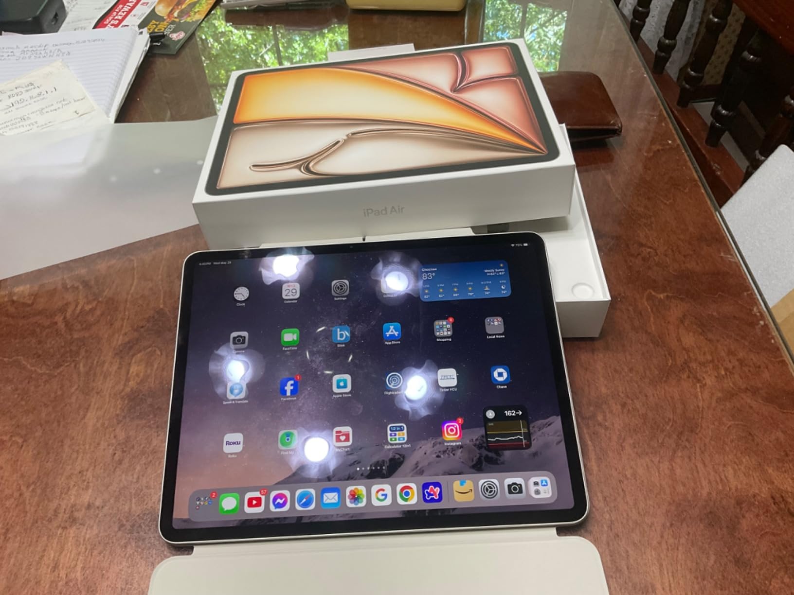 Apple iPad Air 13-inch (M2): Built for Apple Intelligence, Liquid Retina Display, 256GB, 12MP Front/Back Camera, Wi-Fi 6E, Touch ID, All-Day Battery Life - Purple customer photo 2