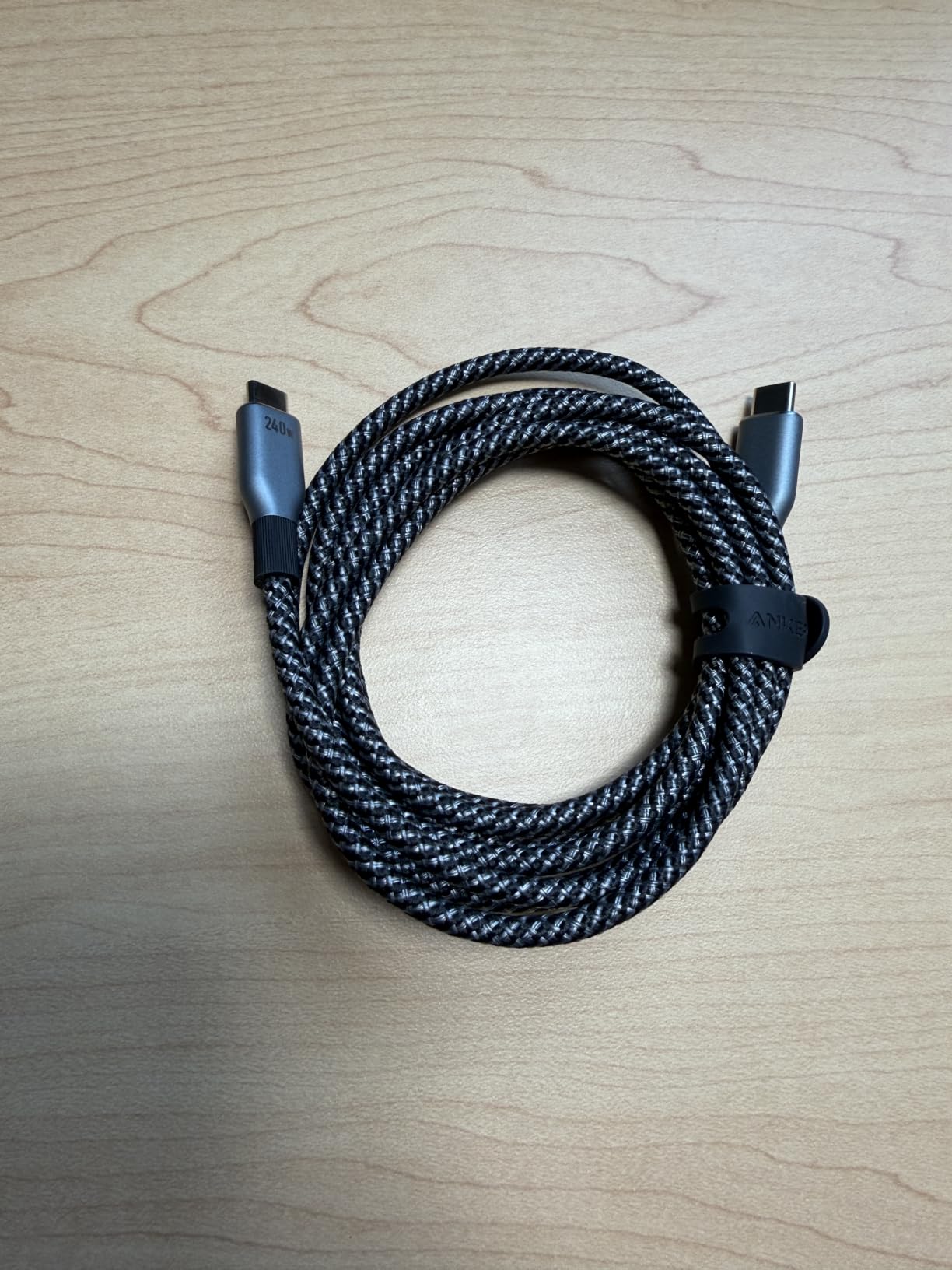 Anker Prime USB C to USB C Cable, 240W Fast Charging Durable Cable (6 ft) | USB 2.0 Upcycled Braided Nylon, 100-Year Bend Durability for iPhone 17 / 17 Pro / 17 Pro Max, MacBook, Galaxy, and More customer photo 2