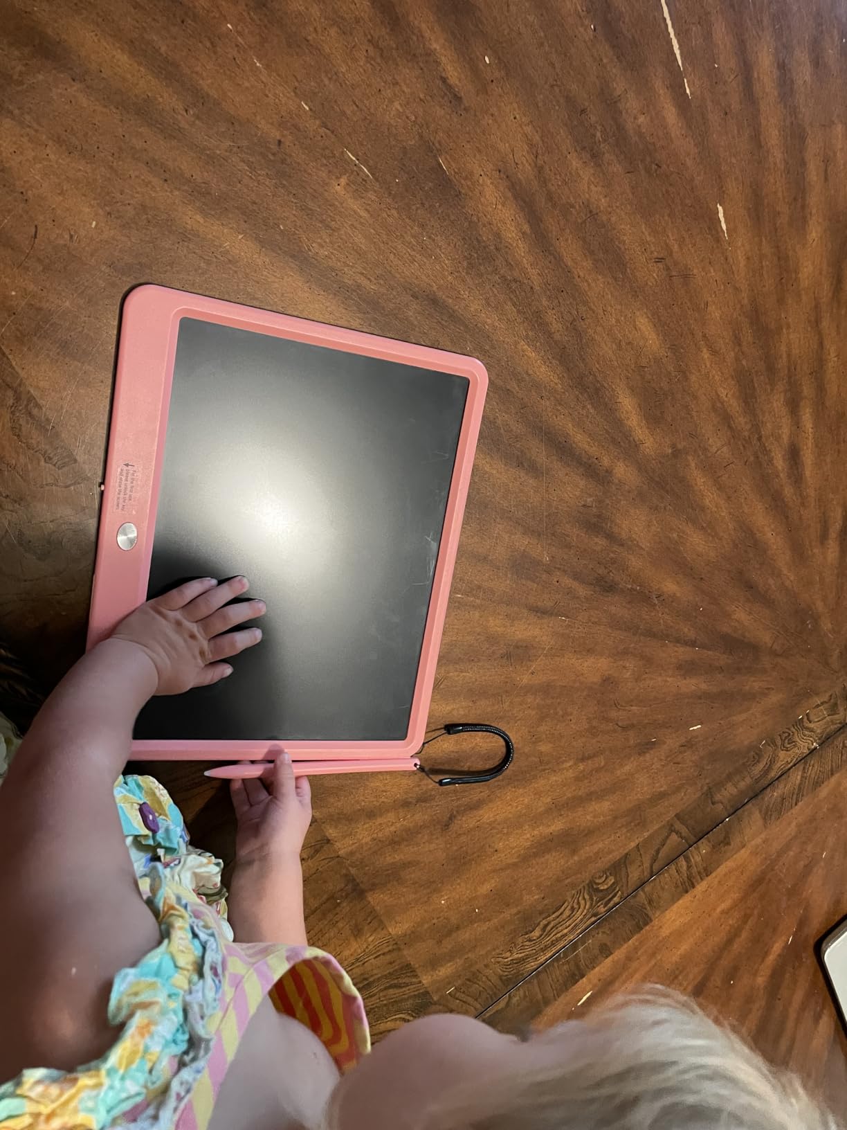 LCD Writing Tablet for Adults, Large Doodle Board, 16 Inch Colorful Drawing Tablet Writing Pad, Toddler Toys for 3 4 5 6 7 8 9 Year Old Girls Boys Teen, Birthday Gifts for Kids (Blue) customer photo 2
