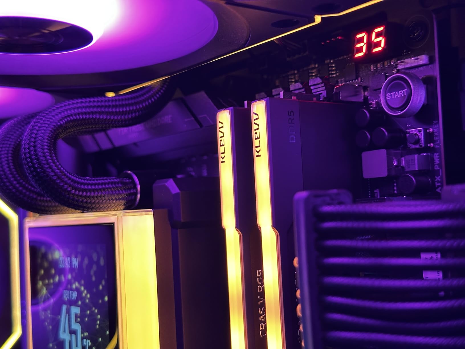KLEVV CRAS V RGB DDR5 48GB (2x24GB) 6000MHz CL30 SK Hynix Chip 1.35V Gaming Desktop Ram Memory XMP 3.0 / AMD Expo Ready - Black (KD5KGUD80-60A300G) customer photo 1