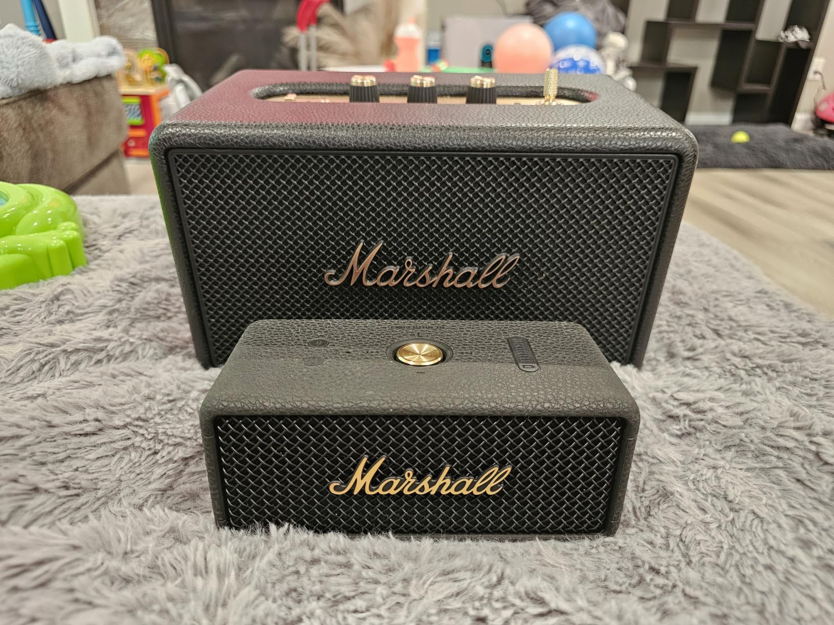 Marshall Emberton III Portable Bluetooth Speaker - Rugged Waterproof/Dust-Proof Design | Loud Stereo Sound, Deep Bass | Compact and Wireless for Travel and Outdoors - Black and Brass customer photo 1