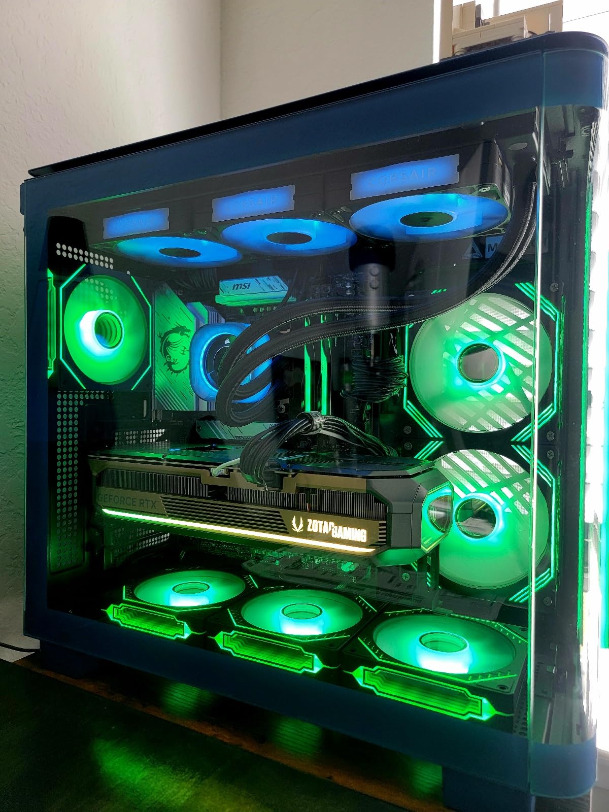 Ocypus Gamma F12 ARGB 120mm Reverse PC Case Fan, Infinity Mirror 24LED Light | 9-Blade PWM Low-Noise Computer Cooling Fan, Forward & Reverse for Custom Airflow Setting, Hydraulic Bearing, Up to 1600RPM, BK customer photo 1