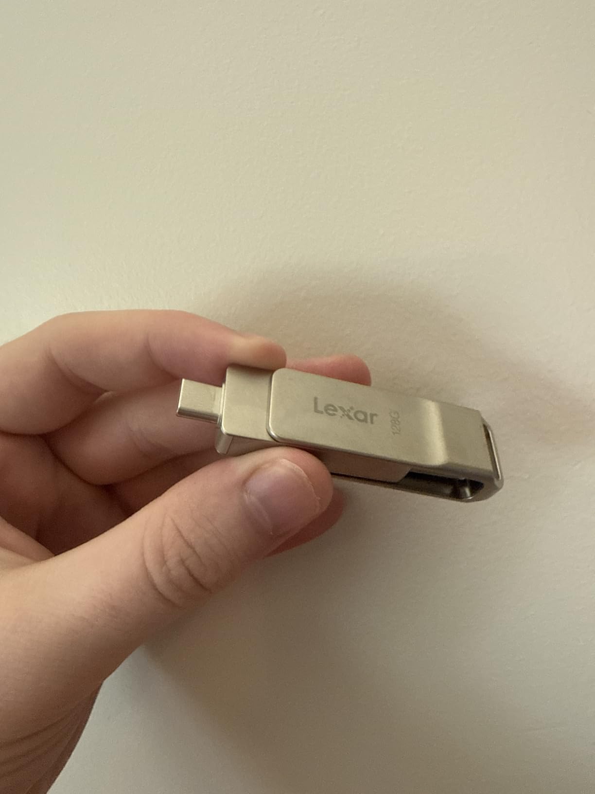 Lexar D40E 256GB Dual USB 3.2 Gen 1 Type-C Jump Drive, USB-C Flash Metal Housing Swivel Design Thumb Drive customer photo 1