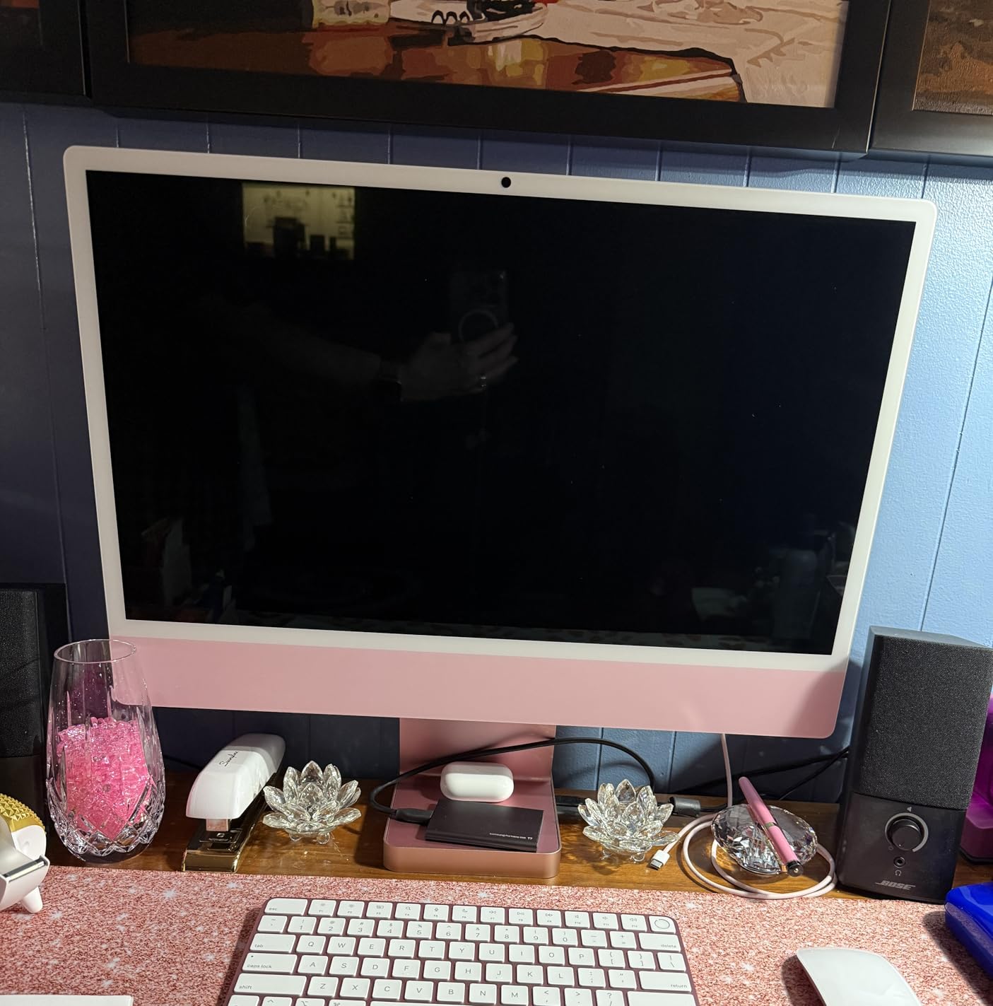 Apple 2024 iMac All-in-One Desktop Computer with M4 chip with 10-core CPU and 10-core GPU: Built for Apple Intelligence, 24-inch Retina Display, 16GB Unified Memory, 512GB SSD Storage; Green customer photo 2