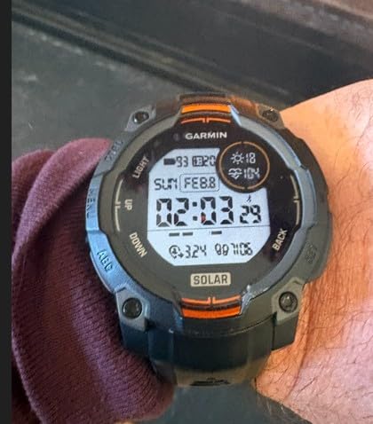 Garmin Instinct 3 Solar, Rugged GPS Smartwatch, 45mm, Black, Solar Charging, Metal-Reinforced Bezel, Built-In Flashlight customer photo 1