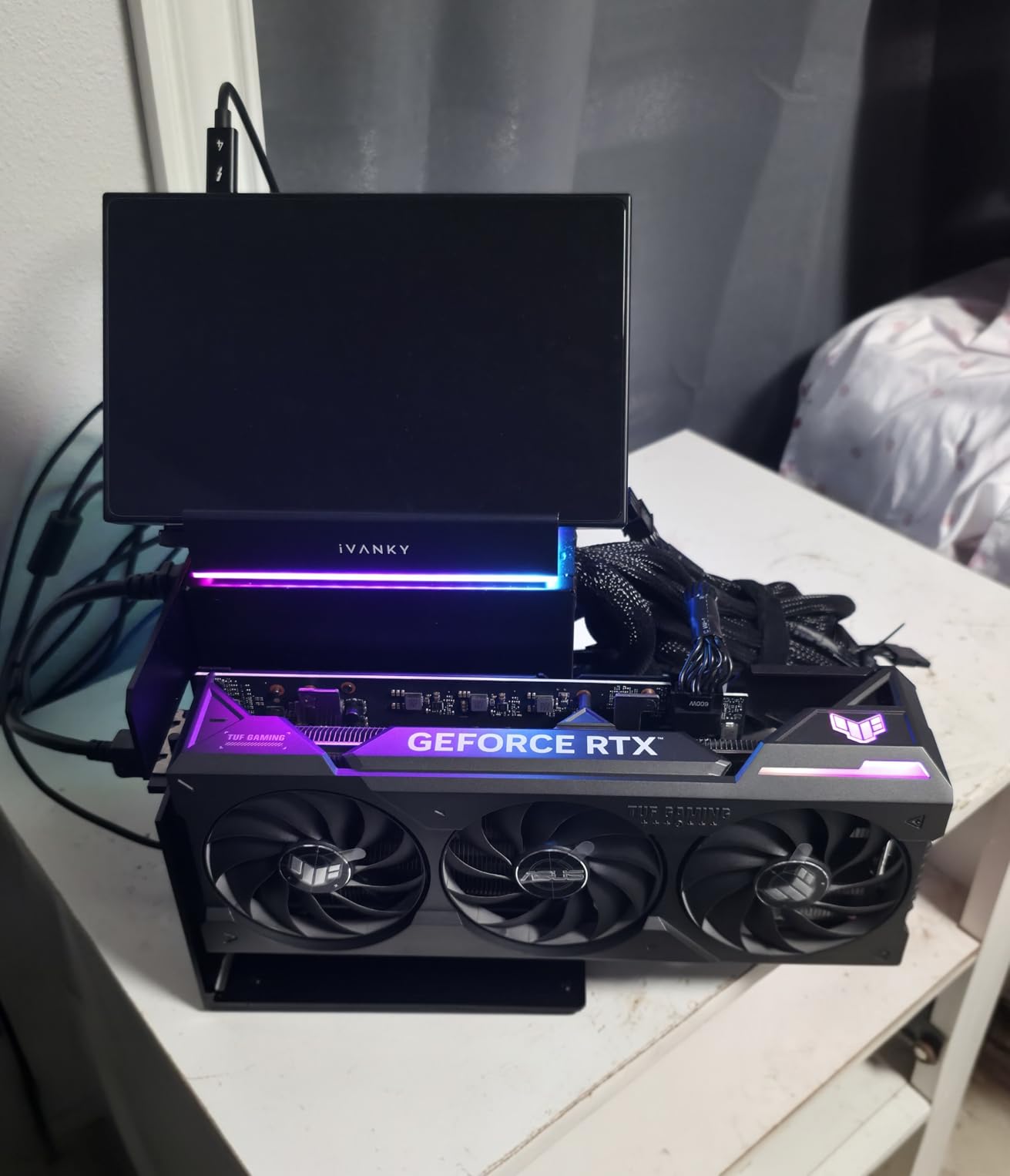 External eGPU Dock Compatible with Thunderbolt 3/4 USB4,85W PD | eGPU Dock for Mini PCs, Laptops and Gaming Handhelds | Compatible with NVIDIA/AMD PCIe,ATX Power Supply | Windows 10/11 customer photo 1