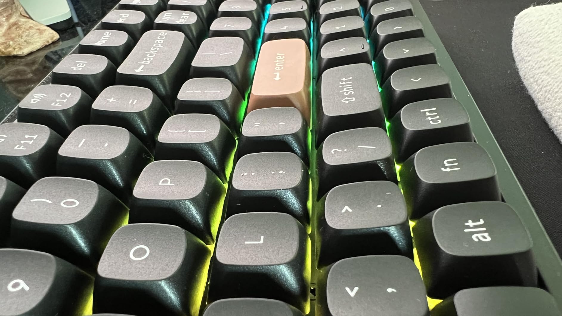 Keychron K4 HE 96% Wireless Hall Effect Keyboard with Number Pad, Rapid Trigger Magnetic Switches, QMK Launcher, 2.4GHz/Bluetooth/Wired, Mac & Windows, Wood Accent Frame, Black (Non-Shine-Through) customer photo 1