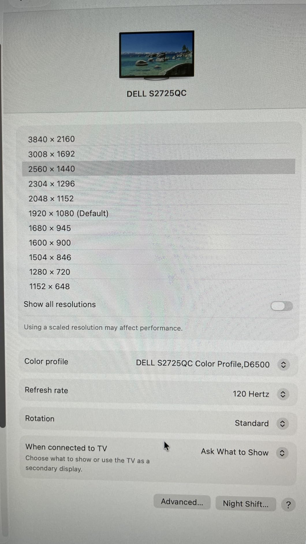 Dell 27 Monitor S2725QC, 4K UHD IPS, 120Hz, 99% sRGB, 4ms, FreeSync Premium | 3840x2160, 163 PPI, USB-C, HDMI, DisplayPort, Anti-Glare, Eye Comfort Technology, LED Edgelight System customer photo 2