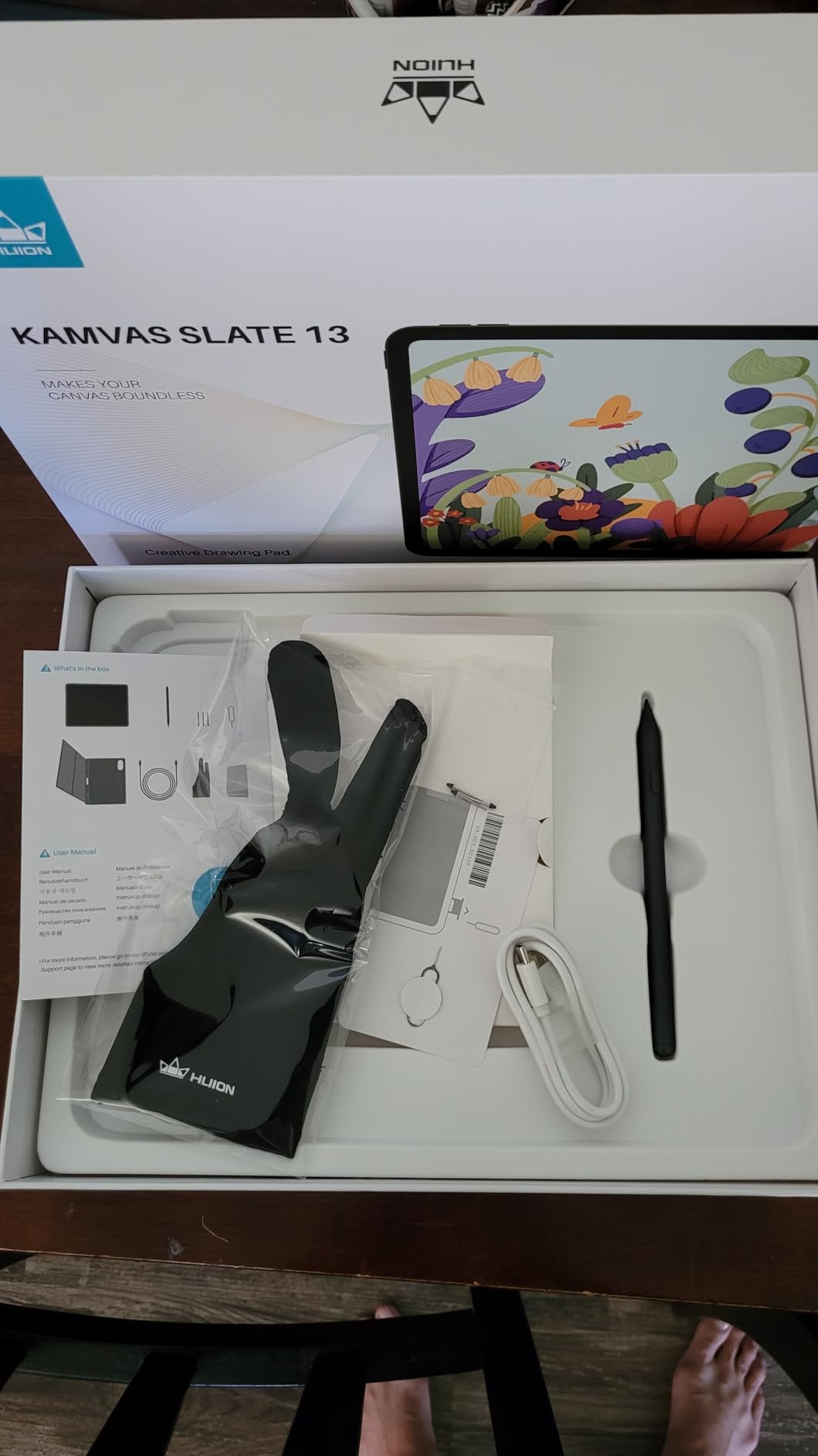 Kamvas Slate 13 Standalone Drawing Tablet, 12.7 Inch No Computer Needed 2K QHD Resolution Digital Art Tablet, Full-Laminated Screen with H-Pencil, 8G+256G, Android 14, 10000mAh Battery Portable customer photo 1
