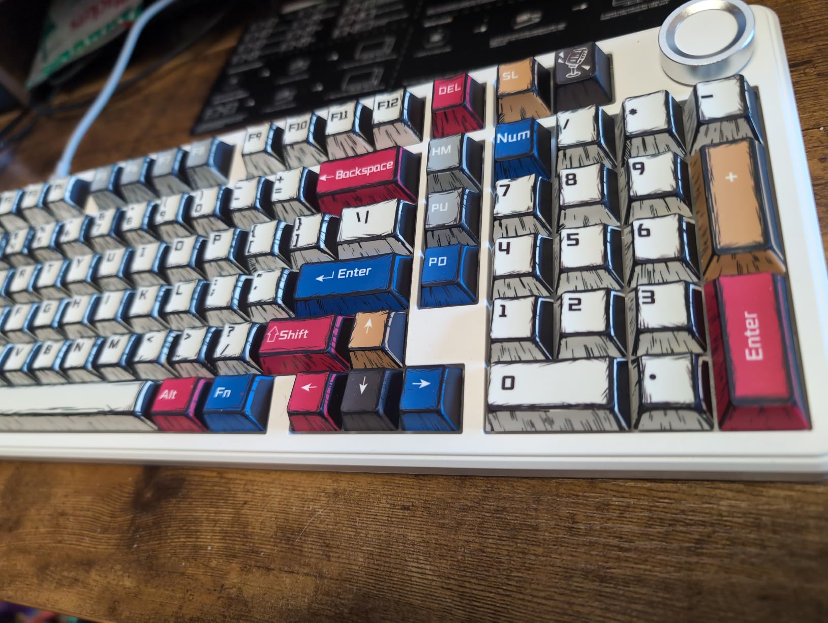 AULA F99 Pro Mechanical Keyboard, Wireless Gaming Keyboard RGB Backlit Hot Swappable Custom Creamy Bluetooth Computer Keyboard, Tri-Mode BT5.0/2.4GHz/USB-C, Pre-lubed Switches PBT Keycaps, 99 Keys customer photo 1