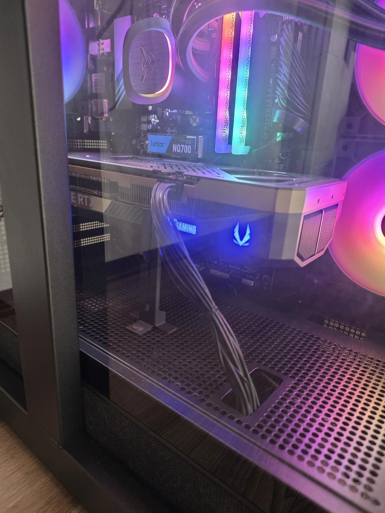 Skytech Gaming Azure 3 Desktop PC, Ryzen 7 9800X3D 4.7 GHz (5.2 GHz), NVIDIA RTX 5080 16GB, 2TB NVMe SSD, 32GB DDR5 RAM 6000 RGB, 850W Gold ATX 3 PSU, 360mm ARGB AIO, Wi-Fi, Win 11 customer photo 1