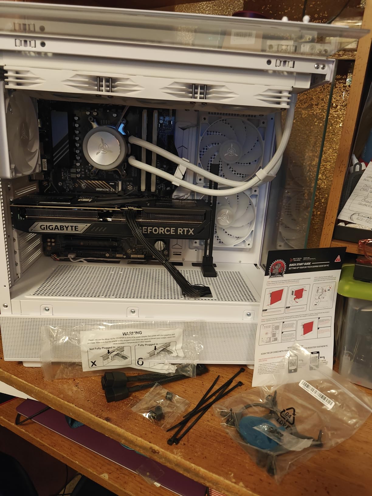 Skytech Gaming Azure 3 Desktop PC, Ryzen 7 9800X3D 4.7 GHz (5.2 GHz), NVIDIA RTX 5080 16GB, 2TB NVMe SSD, 32GB DDR5 RAM 6000 RGB, 850W Gold ATX 3 PSU, 360mm ARGB AIO, Wi-Fi, Win 11 customer photo 2