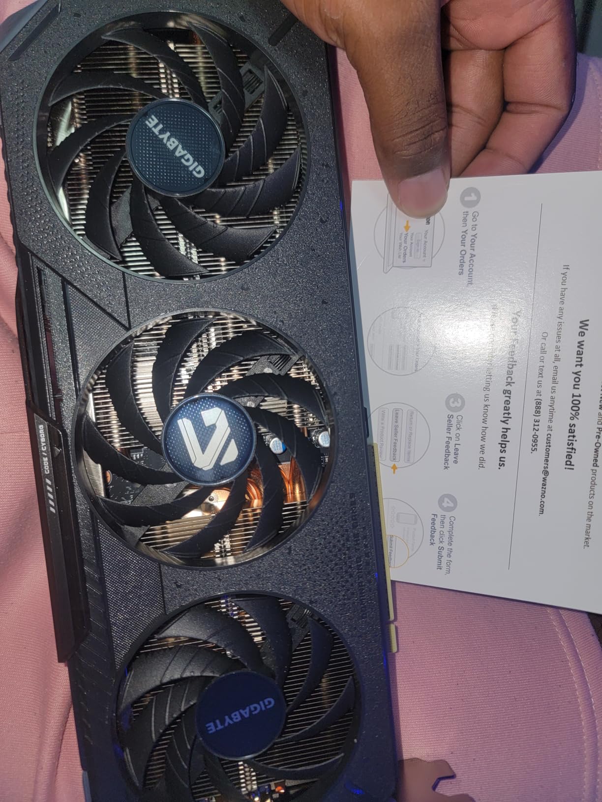 Gigabyte Radeon RX 9060 XT Gaming OC 16G Graphics Card - 16GB GDDR6, 128-bit, PCI-E 5.0, 3320 MHz Core Clock customer photo 1