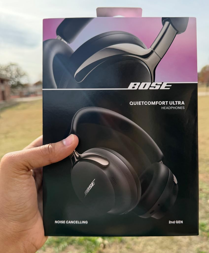 Bose QuietComfort Ultra Bluetooth Headphones (2nd Gen), Wireless Headphones with Spatial Audio, Over Ear Noise Cancelling with Mic, Up to 30 Hours of Play time, Black customer photo 2