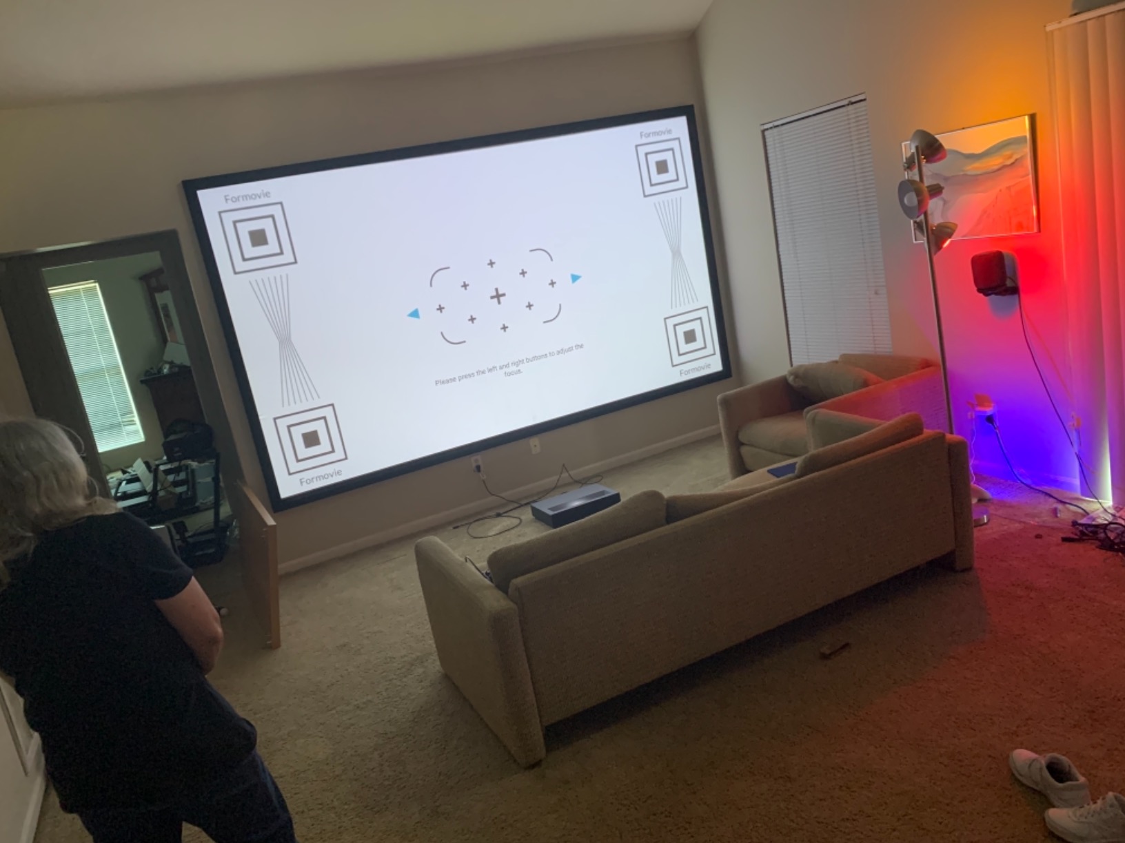 WEMAX Nova Pro 4K Ultra Short Throw Projector, Google TV, 2100 ISO Lumens, 150 inch UST Projector with ALPD Laser, 3000:1 Contrast, Dolby Audio, WiFi and Bluetooth and Google Assistant for 3D Home Theater customer photo 1