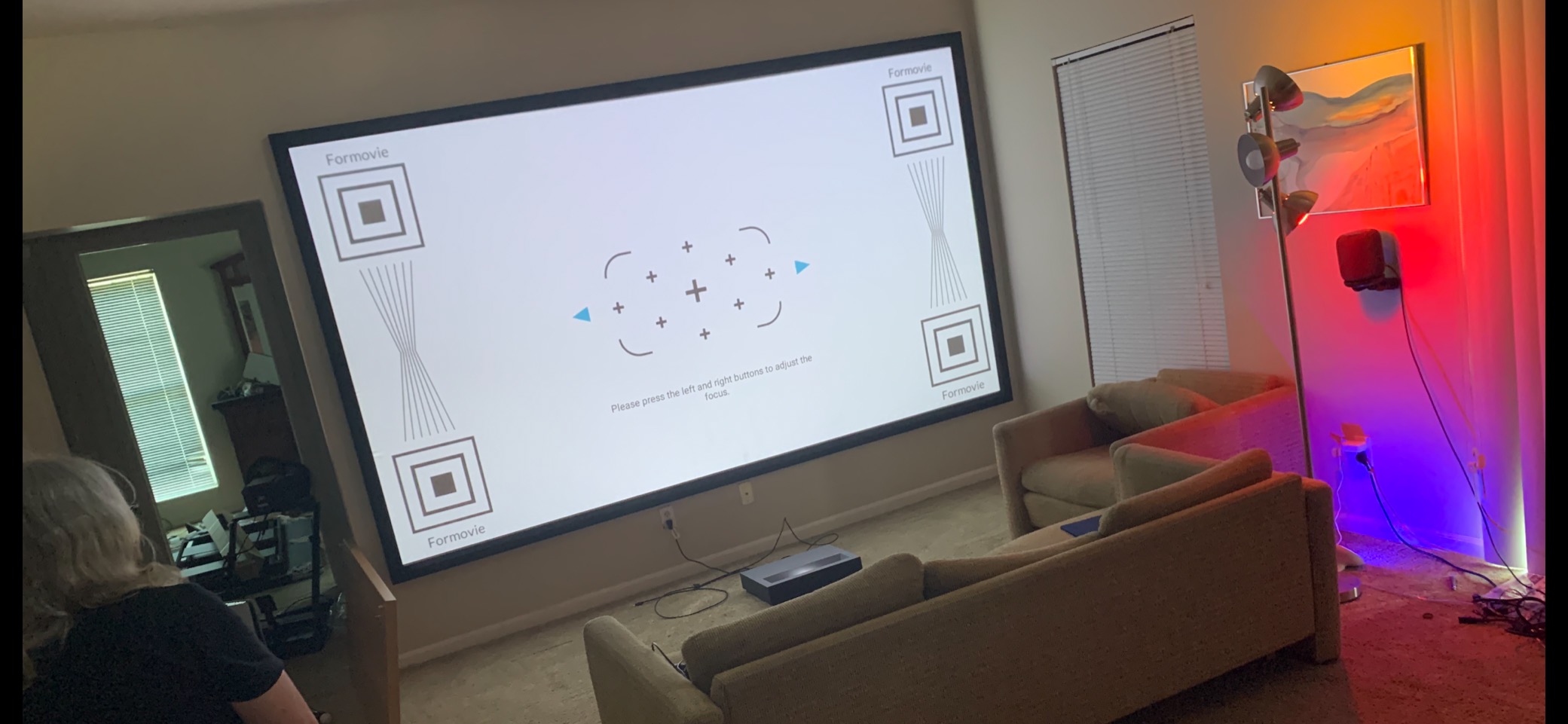 WEMAX Nova Pro 4K Ultra Short Throw Projector, Google TV, 2100 ISO Lumens, 150 inch UST Projector with ALPD Laser, 3000:1 Contrast, Dolby Audio, WiFi and Bluetooth and Google Assistant for 3D Home Theater customer photo 2