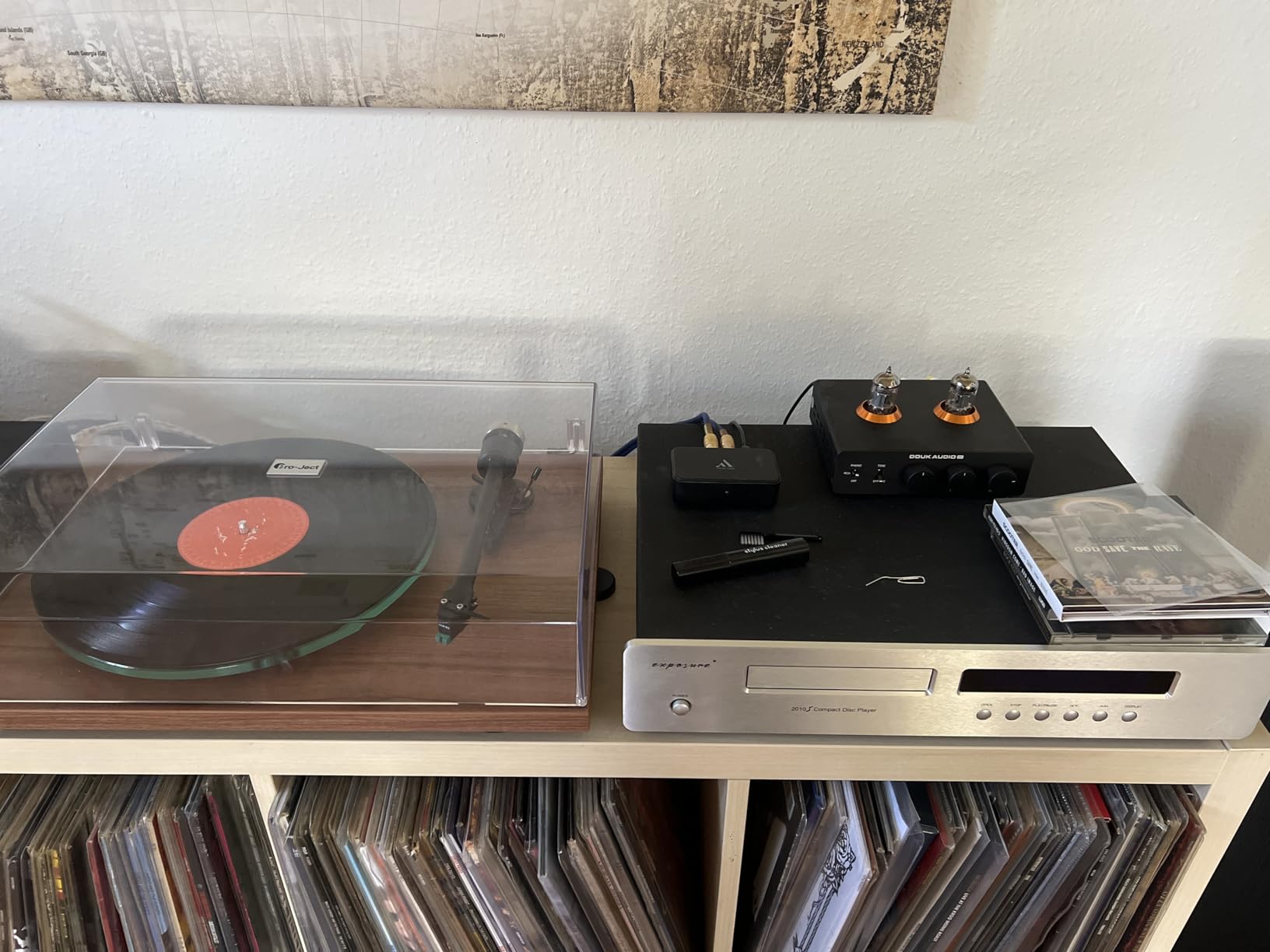 Douk Audio P7 Phono Preamp: Vacuum Tube Turntable Preamplifier with Balanced XLR Output, High-Pass Filter, Bass & Treble Control, Bypass for MM Record Player, Amplifier, Speaker customer photo 2