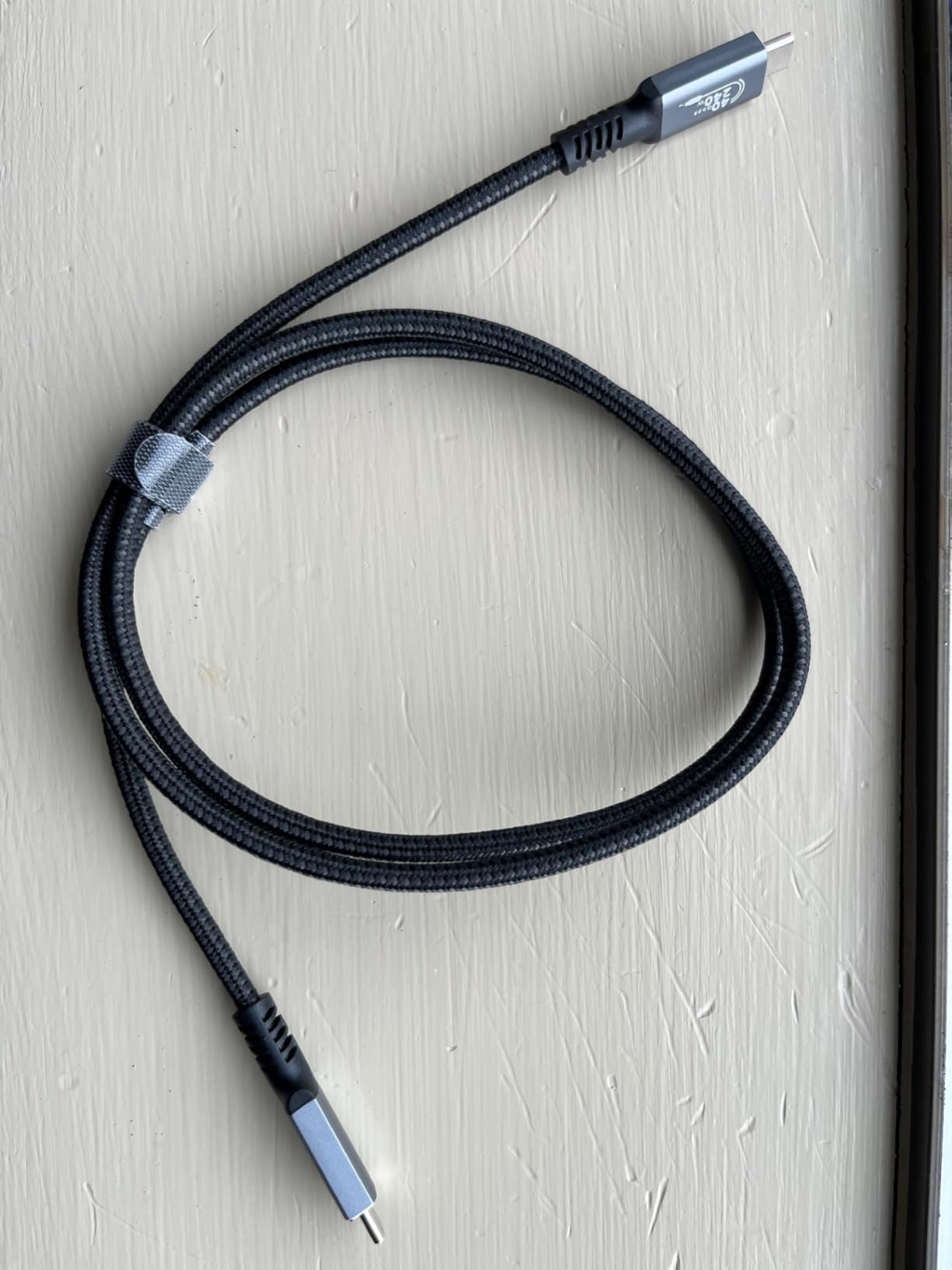 Acer USB4 Cable 40Gbps, 8K@60Hz Thunderbolt 4/3 Cable (3.3FT, 240W) | Braided USB C Cable Fast Charging, High Speed USB-C Video Cord Compatible with MacBook, SSD, Docking, iPhone 16 and More customer photo 2