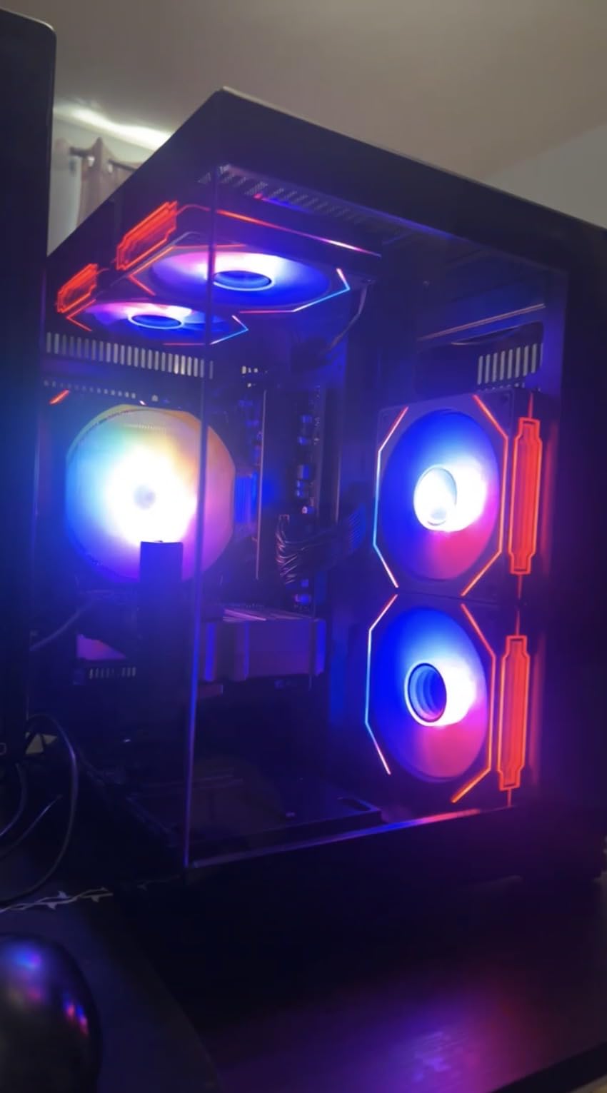Gaming PC Desktop Ryzen 7 5700X, GeForce RTX 5060, 1TB NVME SSD | 16GB DDR4 RAM, Prebuilt Tower Computer for AAA Gaming, Streaming, Editing & Home Office customer photo 2