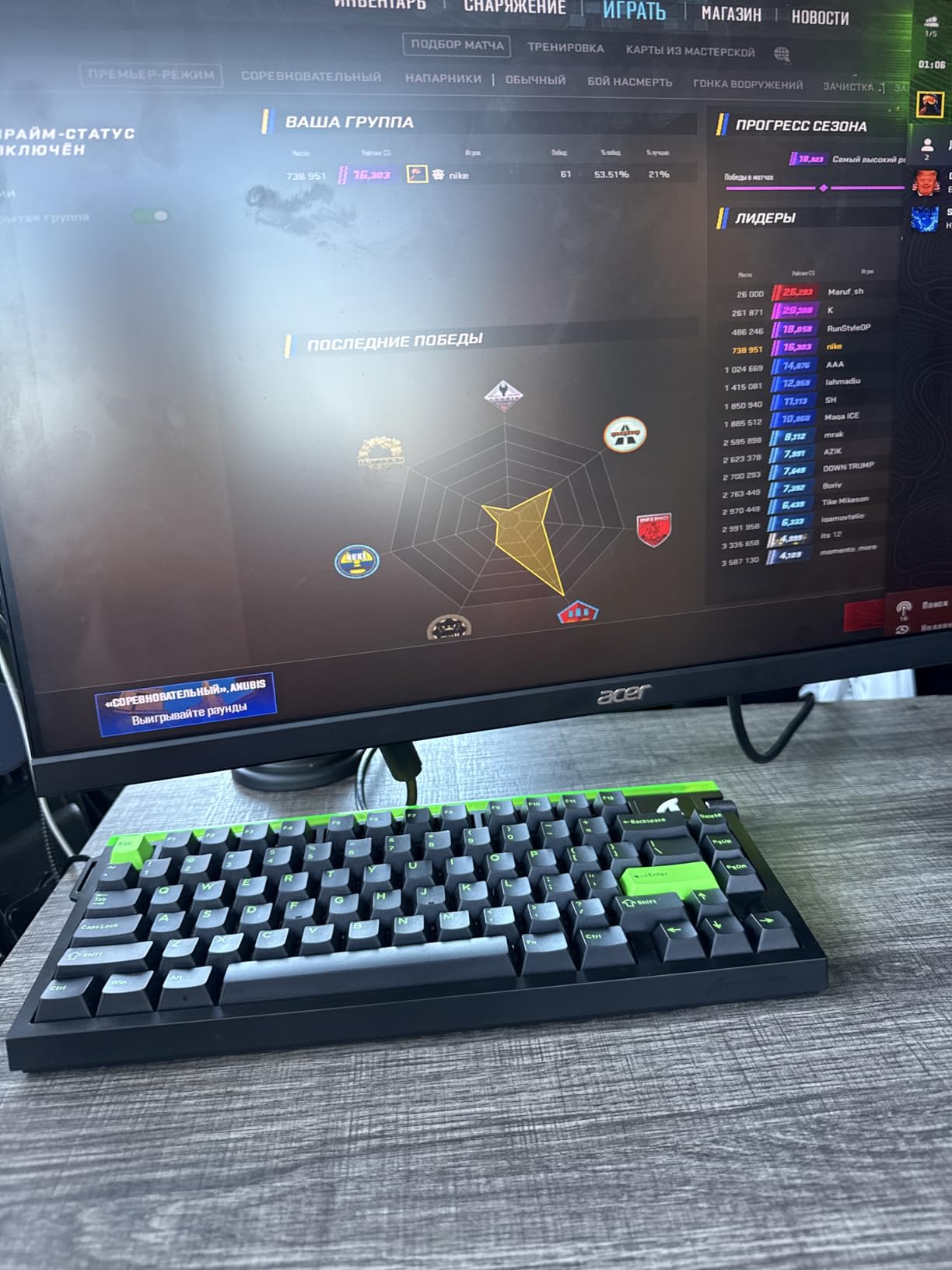ATTACK SHARK R85 HE Wired 75% RT Mechanical RGB Gaming Keyboard-Moonlight | 8K Polling, 0.005mm Accuracy, 0.08MS Latency, 256K Scan, Hall Effect Magnetic Switch, 5 Layer Sound Damped, Driver for PC Mac FPS customer photo 2