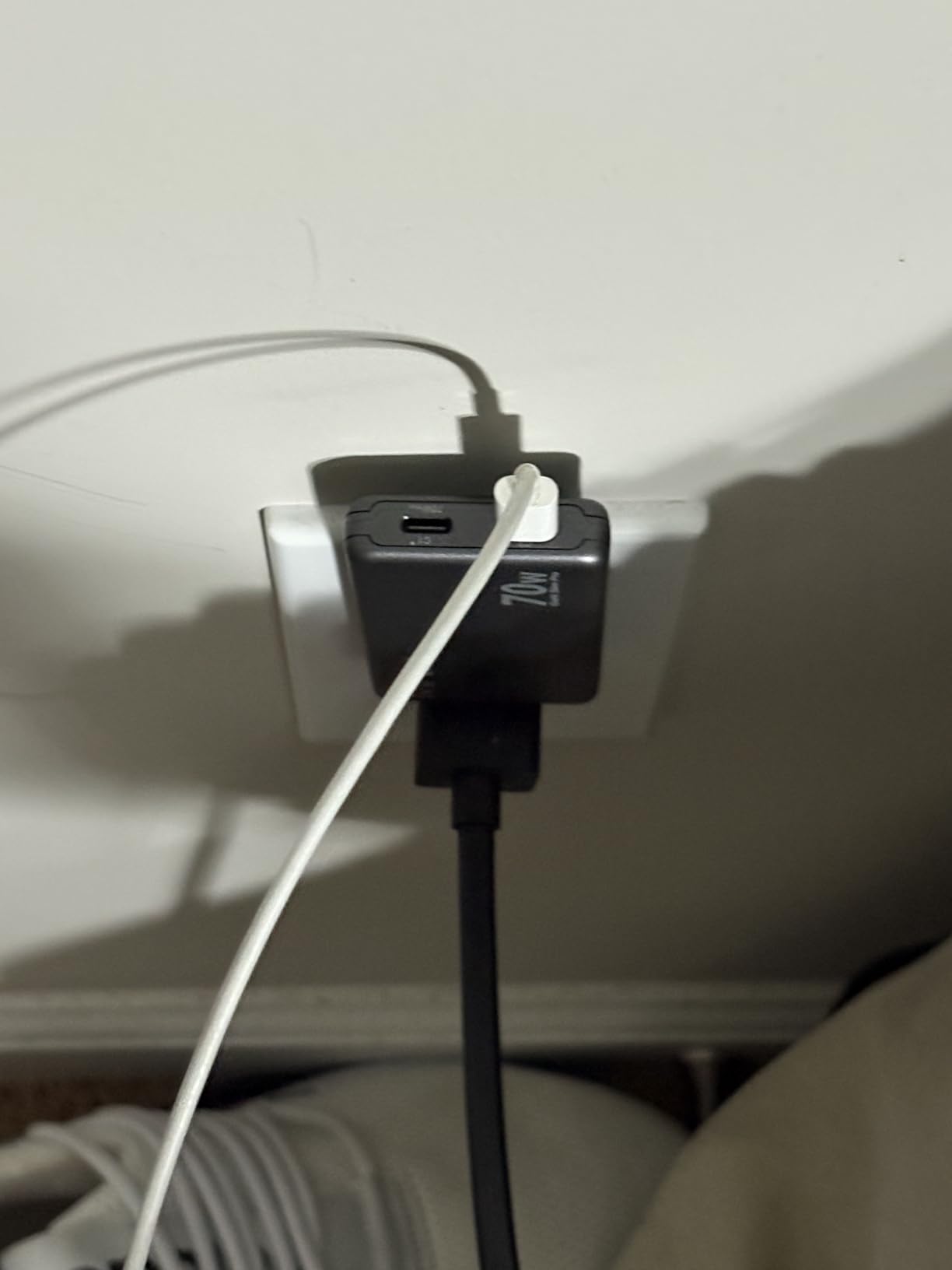 MINIX 70W Flat USB C Wall Charger, Slim Foldable Dual Type C GaN Plug | Fast Charging Block for iPhone 17 16 15 Pro Max, MacBook Air, iPad Pro, Galaxy S25 S24, Pixel 10, Steam Deck customer photo 2