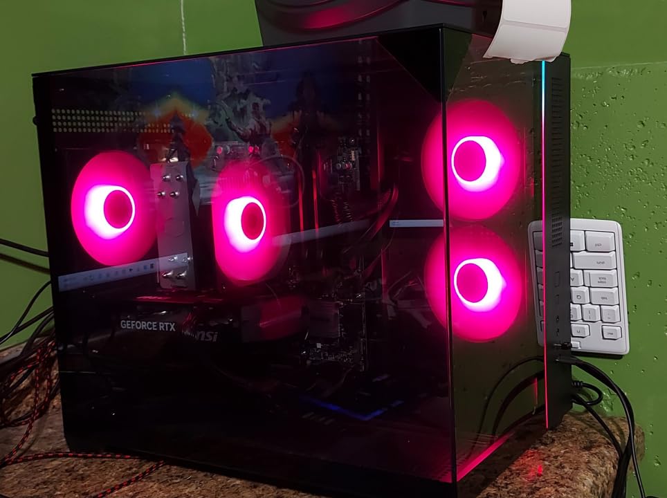 Skytech Crystal Gaming PC AMD Ryzen 7 5700 NVIDIA RTX 5060 1TB NVMe SSD 32GB DDR4 customer photo 1