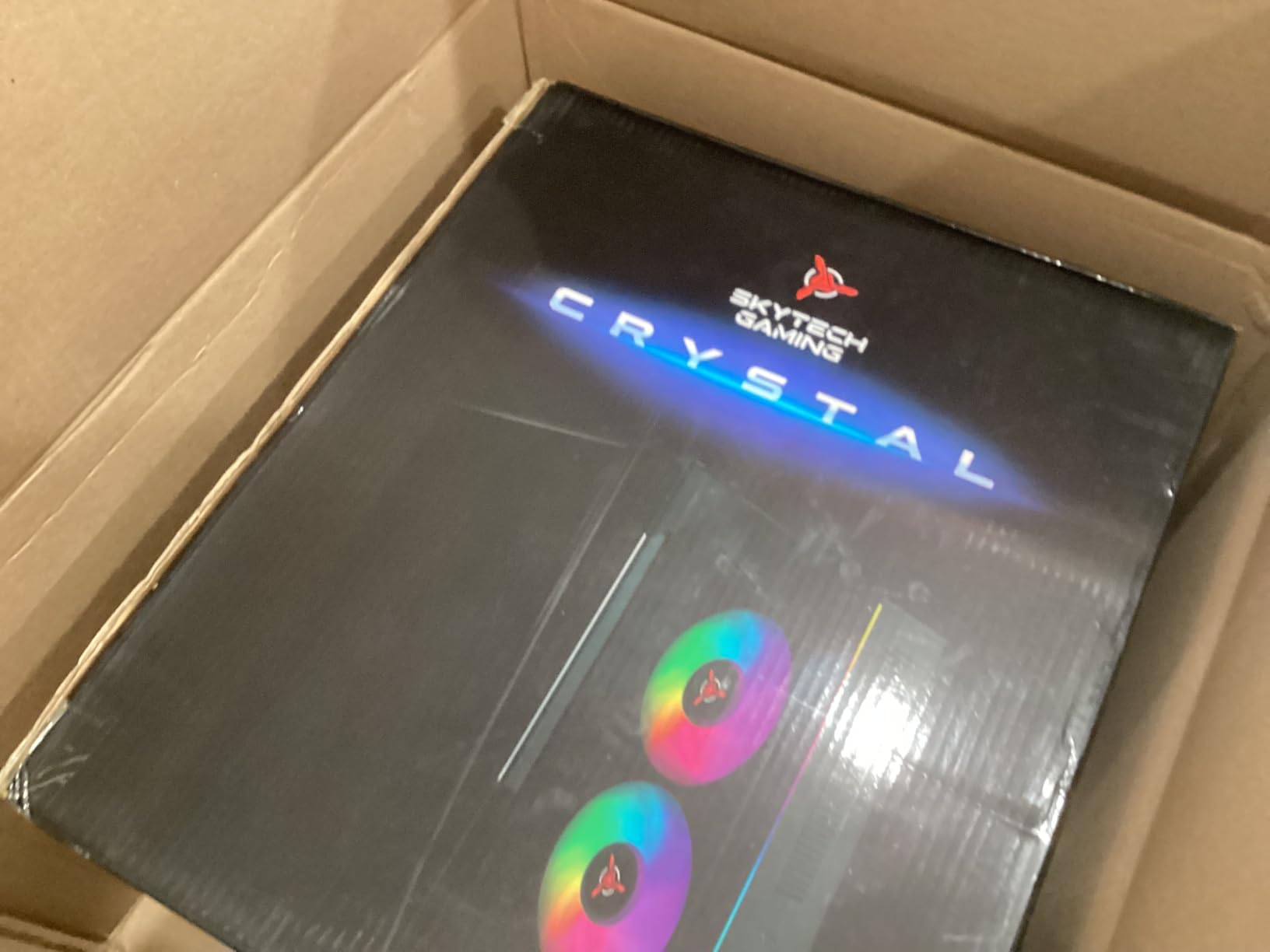 Skytech Crystal Gaming PC AMD Ryzen 7 5700 NVIDIA RTX 5060 1TB NVMe SSD 32GB DDR4 customer photo 2