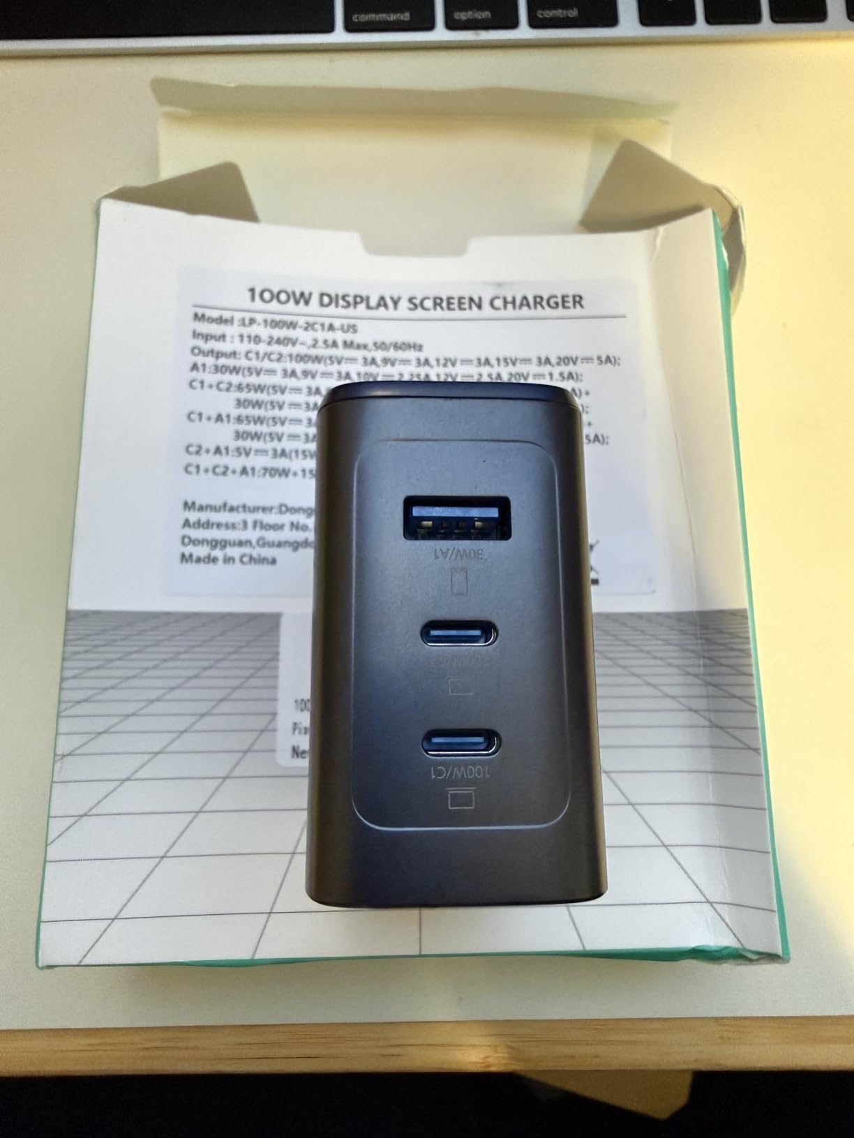 140w USB C Charger GaN with Smart Display, 4-Port Laptop Fast Charger Block | Power Adapter with Touch Controls for MacBook, iPad, iPhone 17/16 Series and More customer photo 1