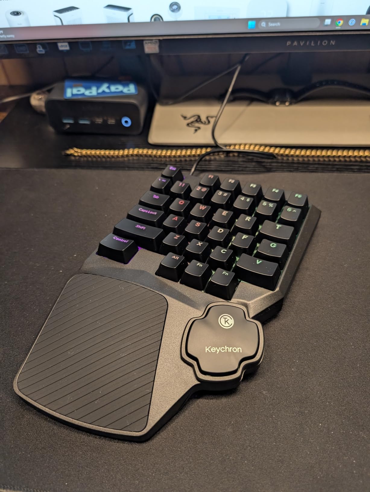 Keychron C0 HE 8K Wired One-Handed Gaming Keypad, Rapid Trigger Hall Effect Magnetic Switches, 35 Programmable Keys, Per-Key RGB customer photo 1