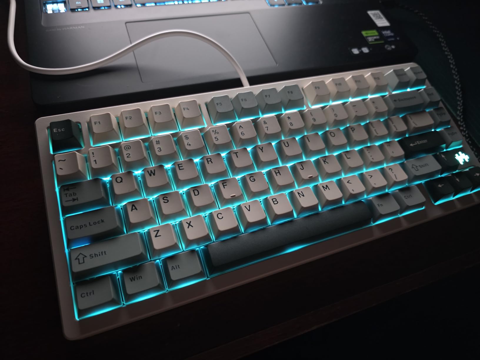 KEEBMONKEY PMOKEY Wave 75 CNC Aluminum Quick Release Tri-Mode Wireless Gaming Keyboard, QMK/VIA Tri-Mode Mechanical Keyboard with 8000mAh Battery, Hot-Swappable with RGB for Windows/Mac/PC (Pro Red) customer photo 2