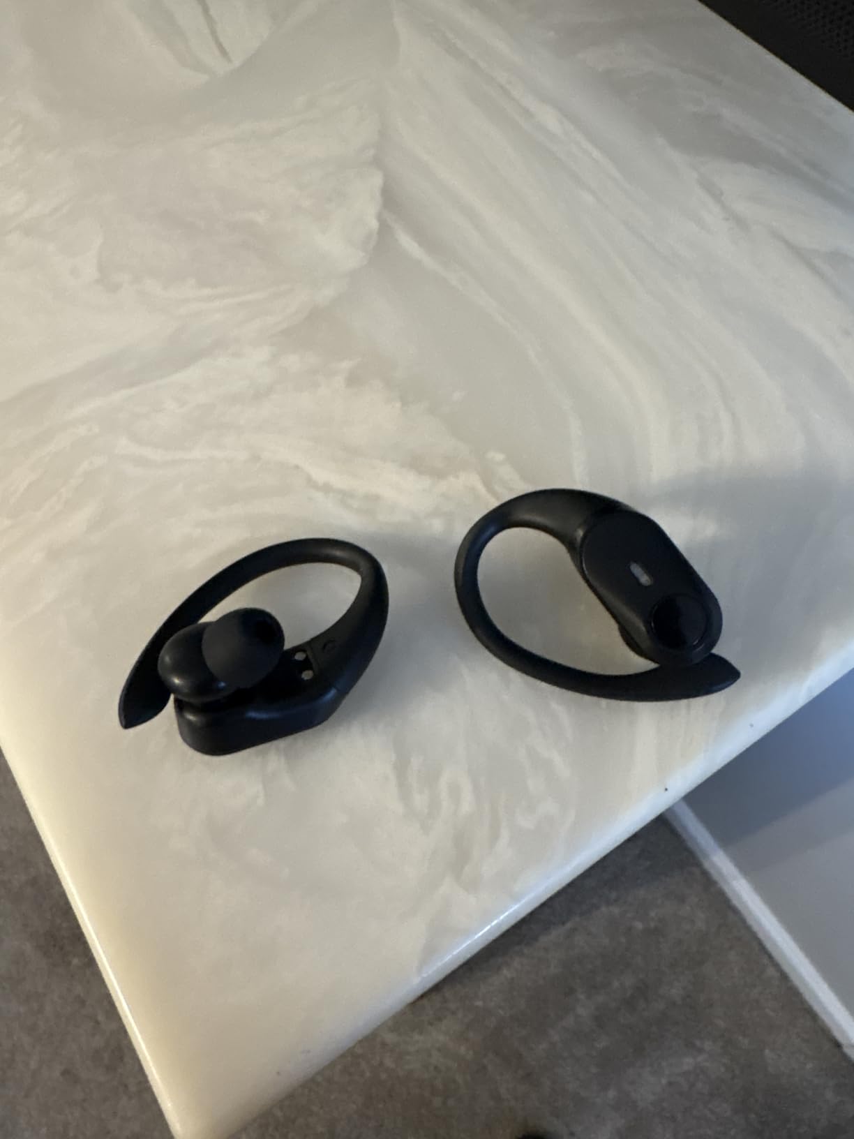Active Noise Cancelling Ear Buds Wireless Earbuds 80H Playtime Bluetooth Headphones with LED Display Case, Hi-Res Audio Clear Calls Earphones with Over Ear Hooks for Running Gym Workout Travel Black customer photo 1