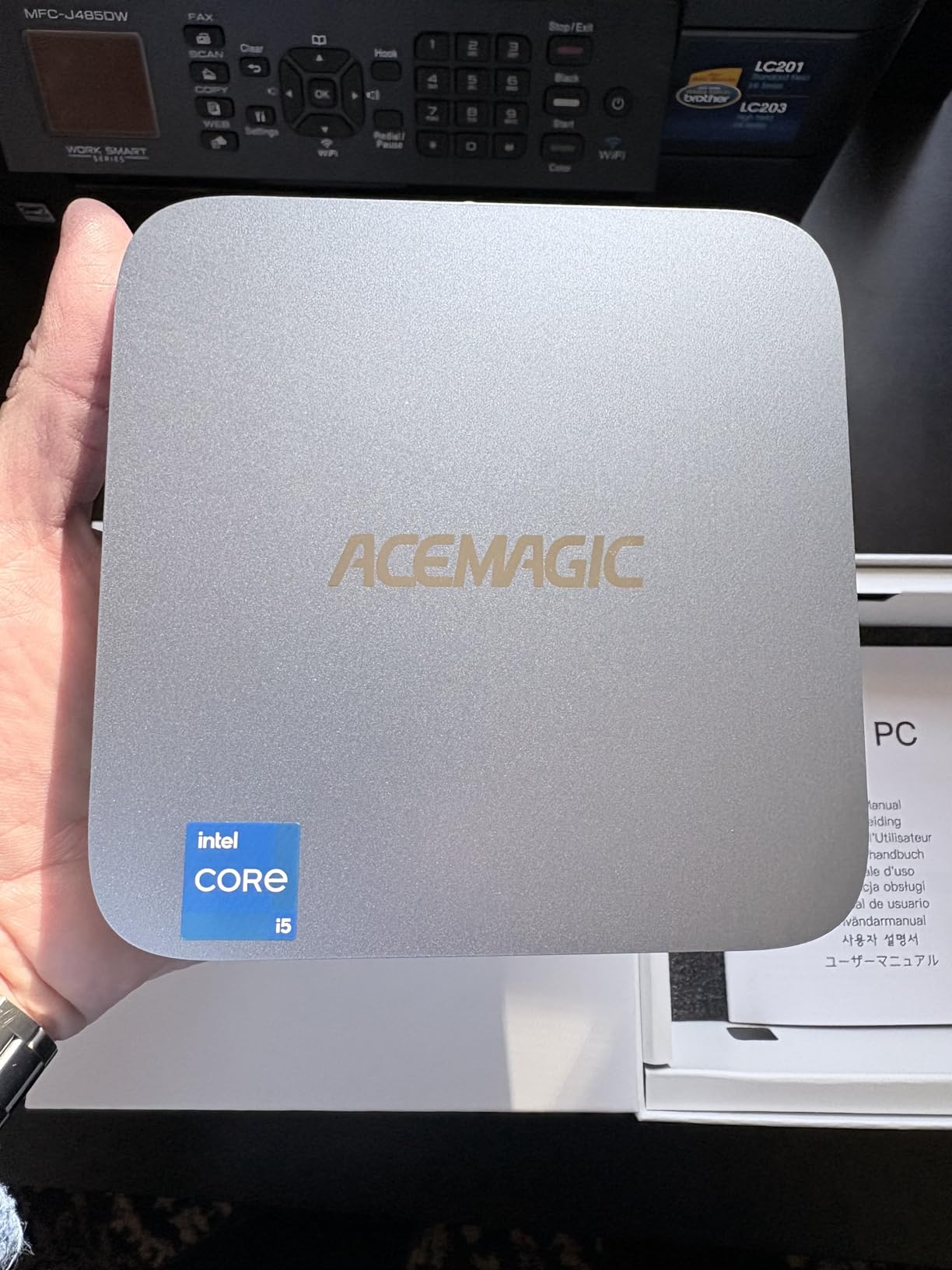 ACEMAGIC M5 Mini PC Windows 11 Pro, Intel Core 14450HX 32GB DDR4 1TB SSD Mini Computers(Beat i9-11900H/R9 6900HX), NVMe PCIe4.0/USB3.2/Type-C/BT5.2/WiFi6 for Business Office Home Desktop PC 55W customer photo 2
