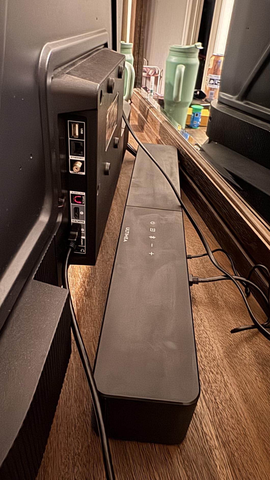 ULTIMEA Sound Bar with Wireless Subwoofer, 240W Peak Power, VoiceMX & BassMX, App Control, 2.1ch Soundbar for Smart TV, Adjustable Bass, HDMI, Optical, Bluetooth 6.0, Poseidon M30 (2026 Model) customer photo 1