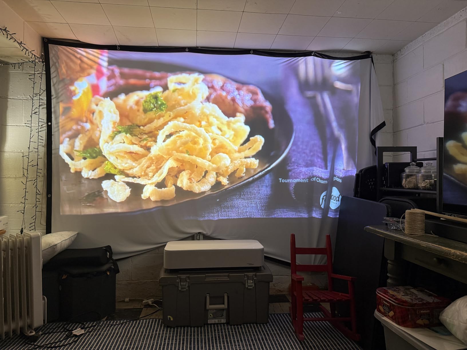 Epson Lifestudio Grand Plus Ultra Short Throw Laser Projector, 4000 Lumens, 4K Display Technology, Sound by Bose, Built-In Google TV, 3-Chip 3LCD Technology, Black customer photo 2