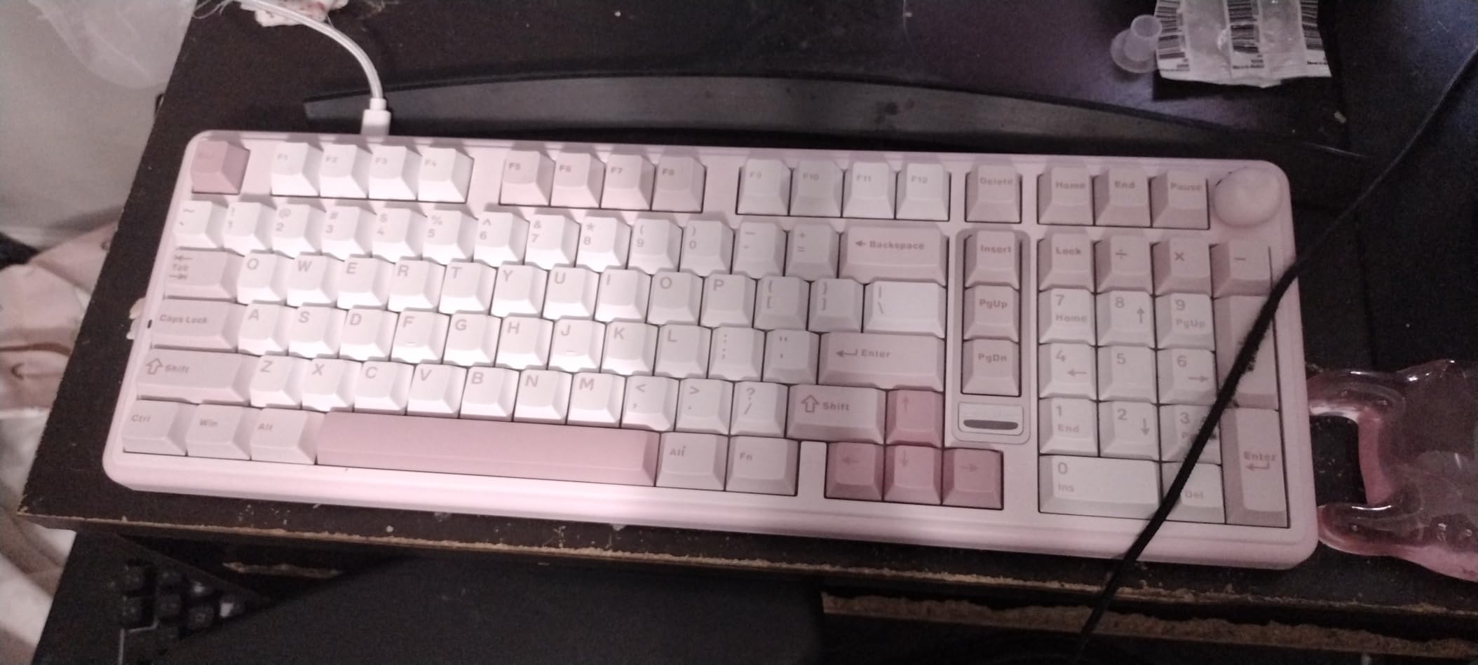 YUNZII B98 PRO 96% Wireless Mechanical Keyboard (Black, Candy Switch) | QMK/VIA, with Numpad, Dual-Style Knob Design, Creamy Pre-Lubed Switches, Hot Swap, Gasket Mount, RGB for Gaming/Win/Mac customer photo 2