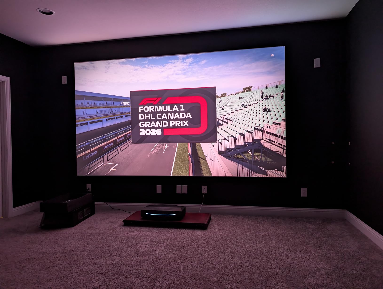 AWOL Aetherion Pro 4K Projector, 2600 ISO Lumens Short Throw Projector, Google TV, PixelLock Clarity, 6000:1 Native Contrast UST Projector, Anti-RBE, 4K 200