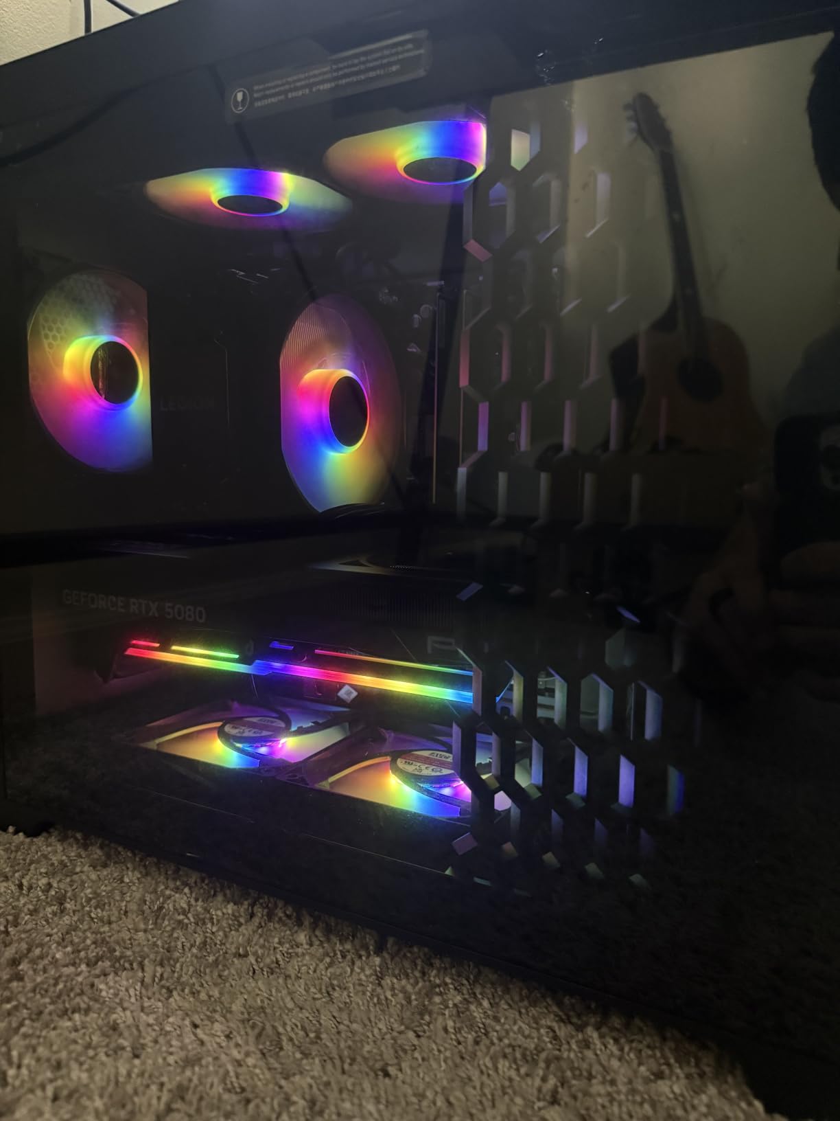 PNY NVIDIA GeForce RTX 5080 Slim Dual-Fan, Dual-Slot OC Graphics Card (16GB GDDR7, SFF-Ready, 256-bit, Boost Speed: 2730 MHz, PCIe 5.0, HDMI/DP 2.1, NVIDIA Blackwell Architecture, DLSS 4.5) customer photo 2