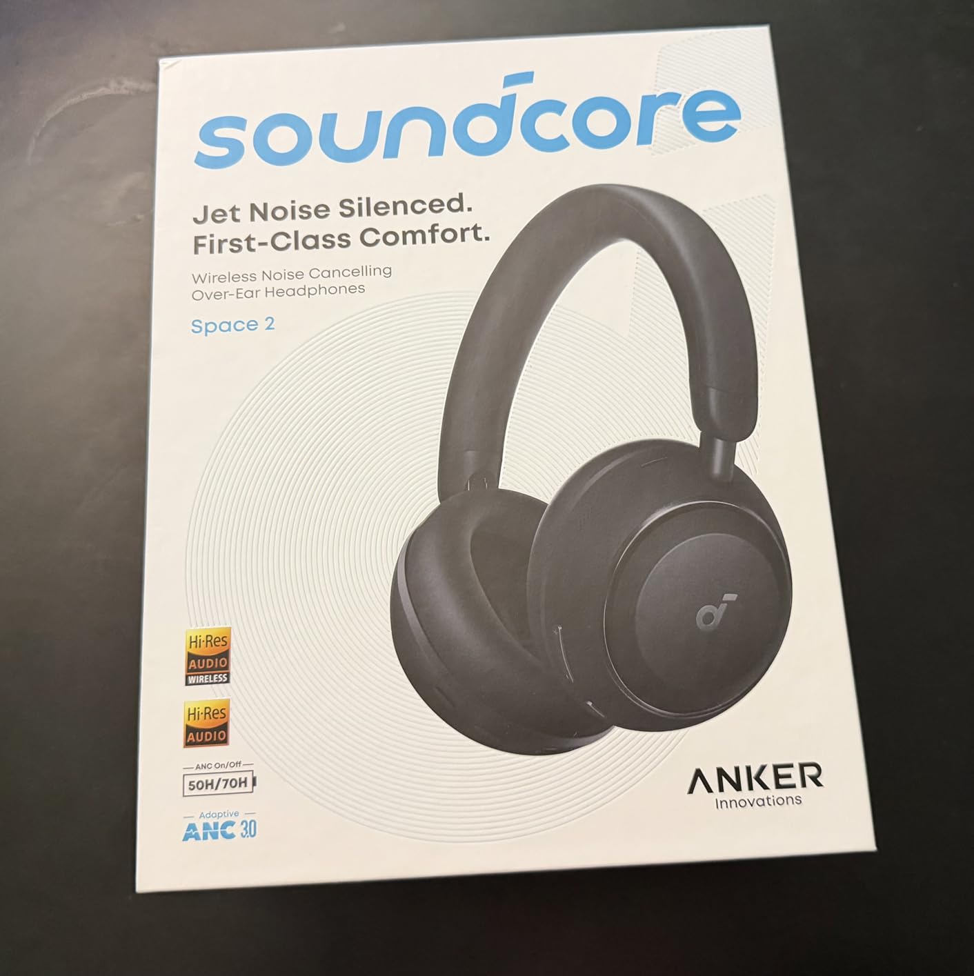 Soundcore Anker Space 2 Bluetooth 6.1 Over-Ear Headphones, Travel-Ready | Active Noise Cancelling, 50H Playtime, LDAC Hi-Res, Dual Connection, Clear Calls, Nap Mode, Wearing Detection, Fast Charging customer photo 2