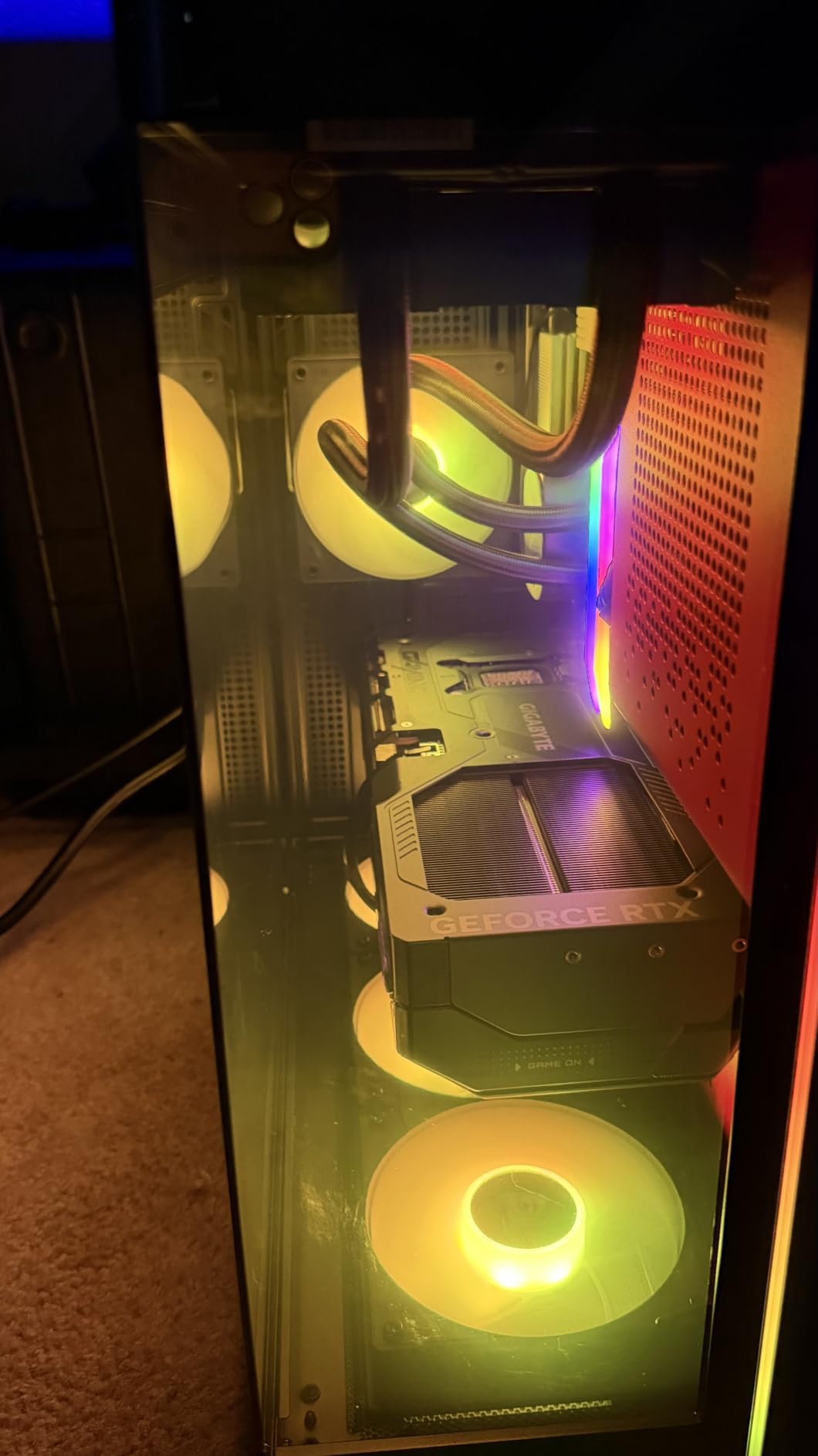 STORMCRAFT Phantom RTX 5080, AMD Ryzen 7 9800X3D, 32GB DDR5 RAM 6000MHz, 2TB NVMe Gen4 SSD, B850 Chipset 850w PSU 360mm AIO, Win 11 Home, RGB Keyboard Mouse, WiFi BT HDMI AI Prebuilt Gaming Desktop PC customer photo 2