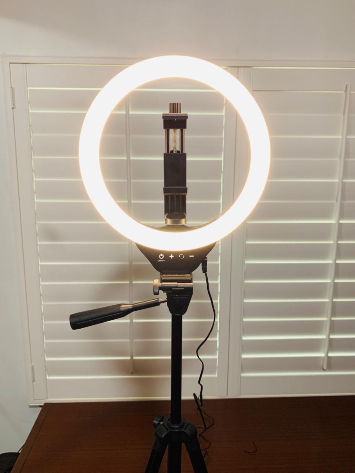 Torjim 12 Inch Video Light Kit for Creators, 30W High Brightness Studio Lights with Tripod Stand & Phone Holder, 3000-6500K Adjustable Photography Lighting for Clearer YouTube Streaming Home Studio customer photo 2