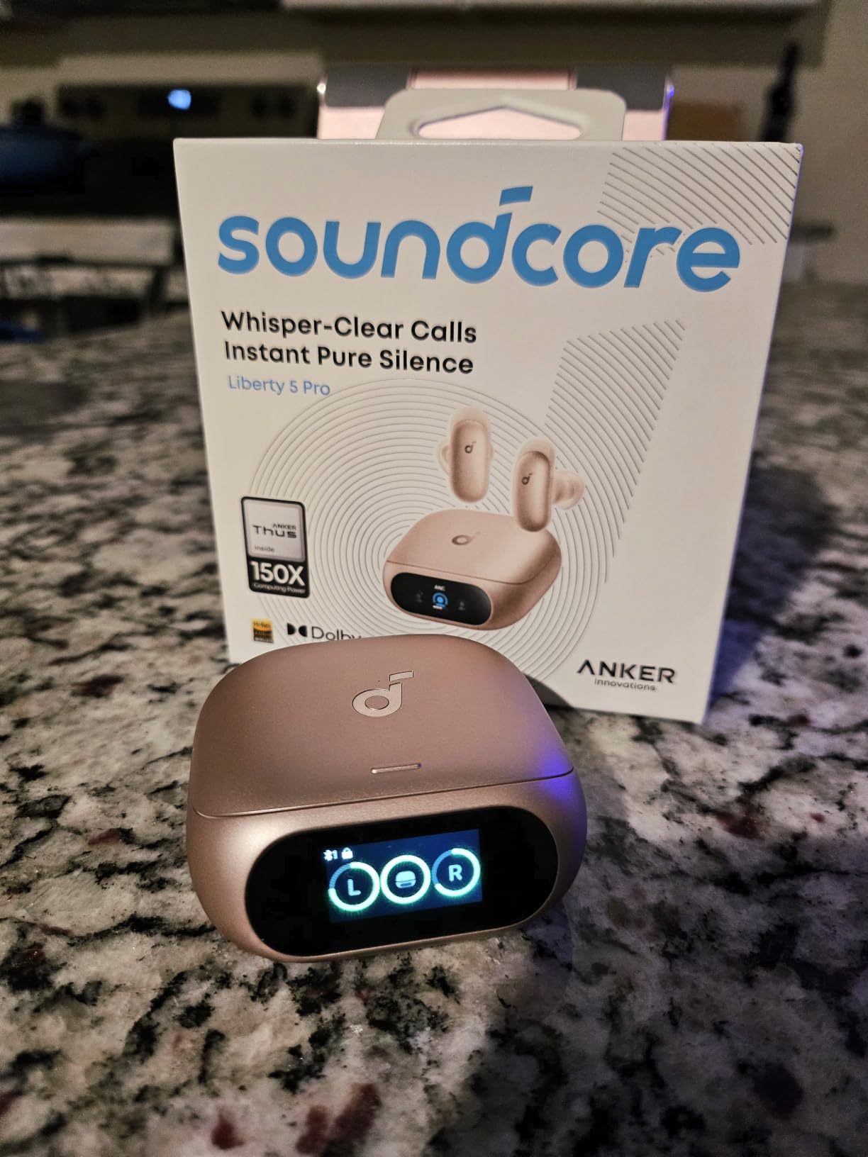 Soundcore Liberty 5 Pro, Guinness World Records-Certified Call Quality, Anker Thus AI Chip, Active Noise Cancelling Wireless Earbuds, Crystal-Clear Calls for Commute, Noisy Environments customer photo 1