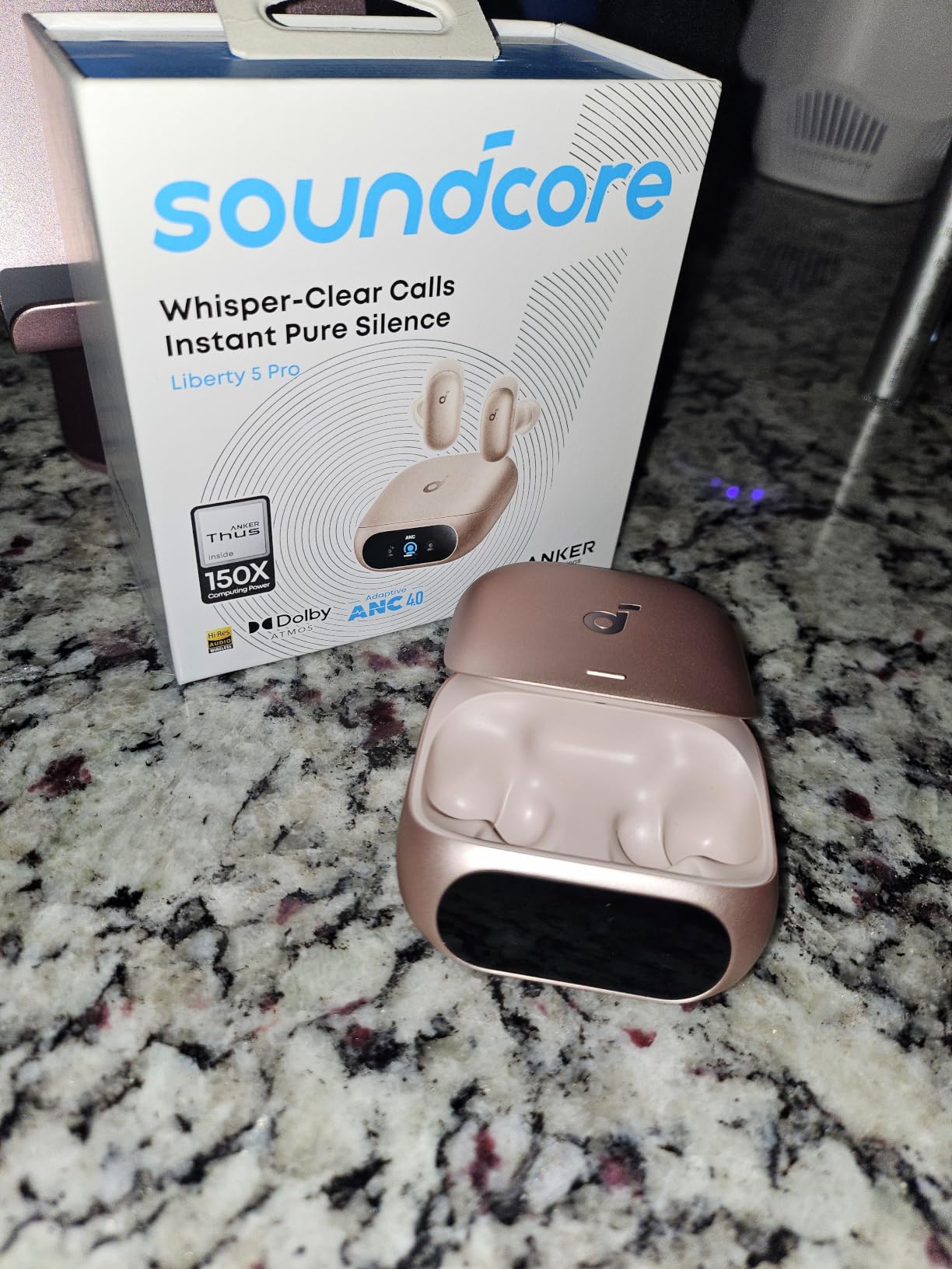 Soundcore Liberty 5 Pro, Guinness World Records-Certified Call Quality, Anker Thus AI Chip, Active Noise Cancelling Wireless Earbuds, Crystal-Clear Calls for Commute, Noisy Environments customer photo 2
