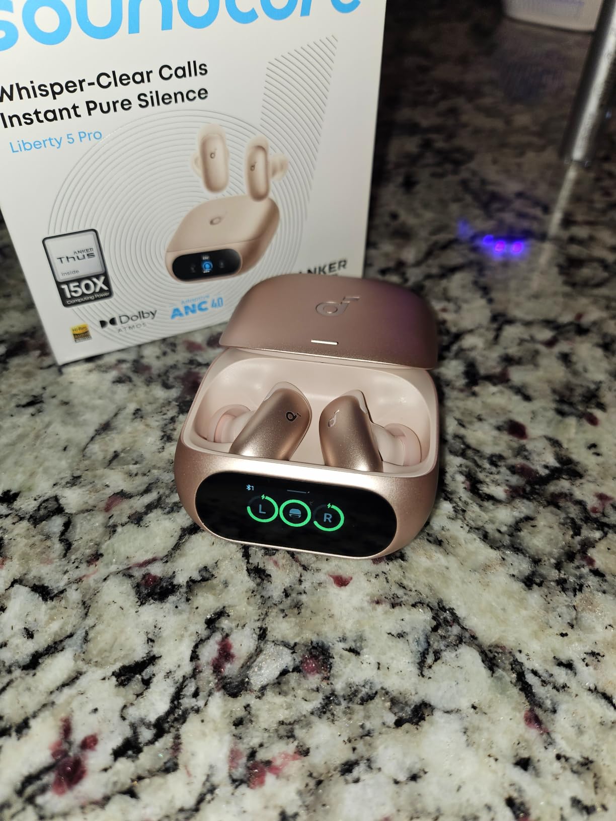 Soundcore Liberty 5 Pro by Anker Noise Cancelling Wireless Earbuds, Anker Thus AI Chip delivers Guinness World Records-certified call quality for crystal-clear calls in noisy environments customer photo 2