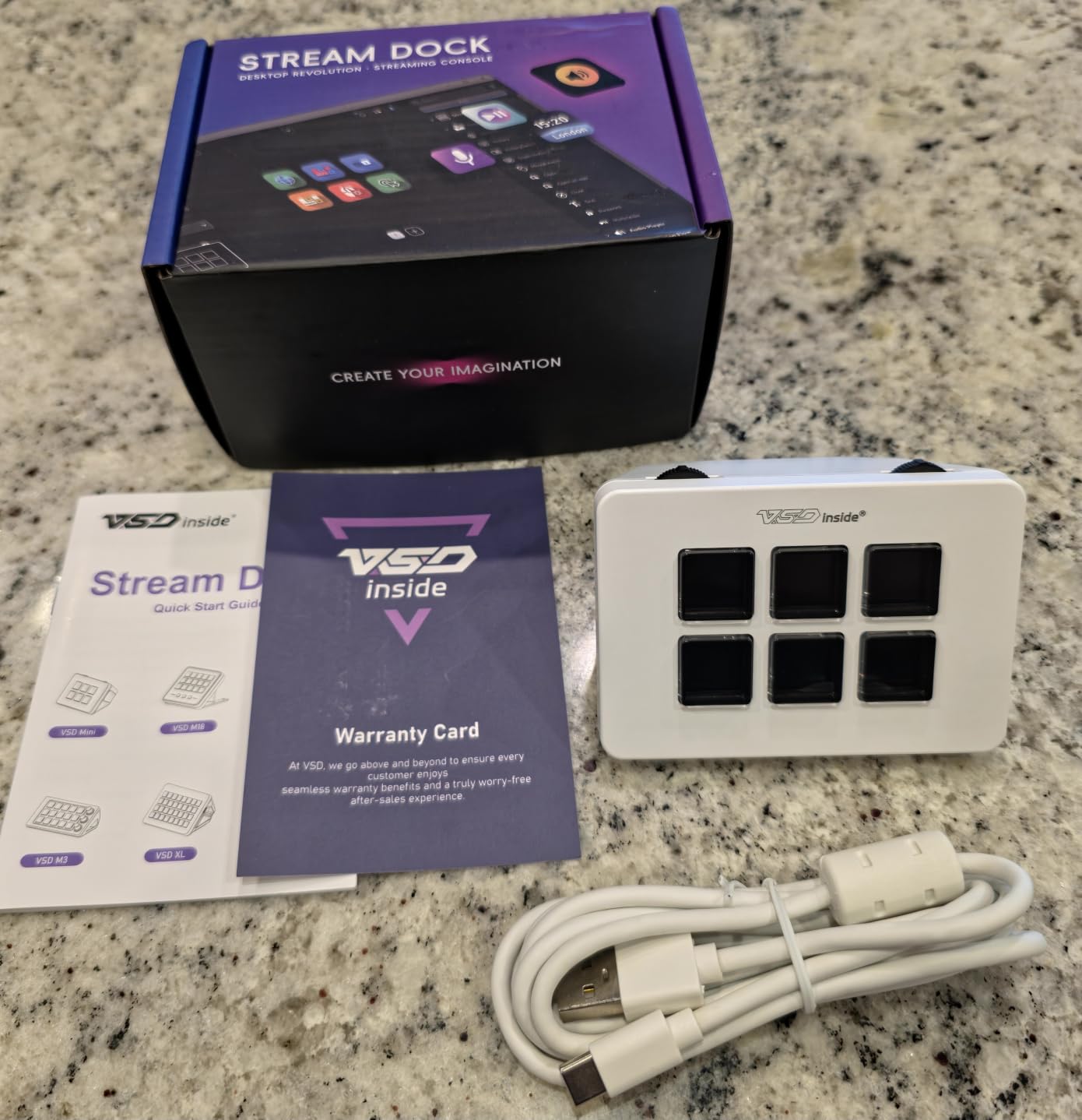 Mini Stream Controller Deck, Gaming Streaming Macro Pad Keypad, Shortcut Keyboard with 6 Programmable LCD Keys customer photo 1
