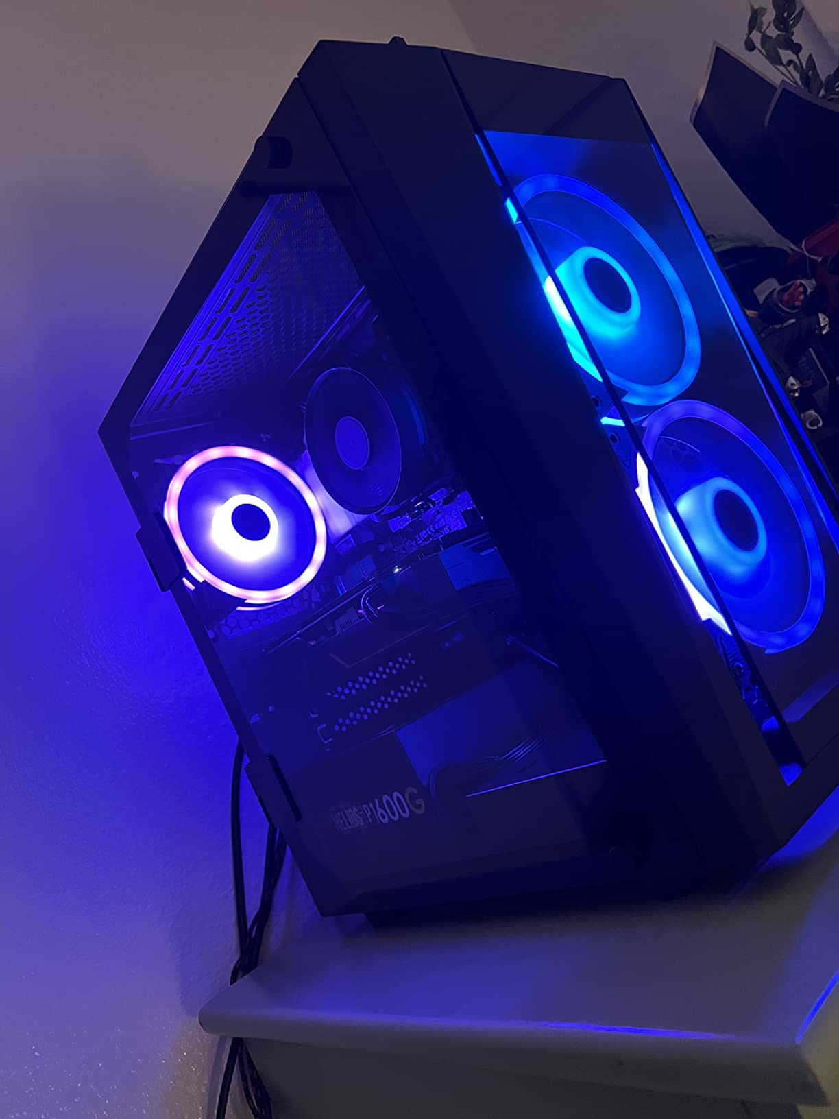 CyberPowerPC Azure 3 Gaming PC, Ryzen 7 5700, RTX 5060, 16GB DDR4 RAM, 1TB SSD, Windows 11, AMD 5700, NVIDIA 5060, NVMe SSD, DDR4 3200, 650W GOLD PSU, Wi-Fi 5, Desktop customer photo 2