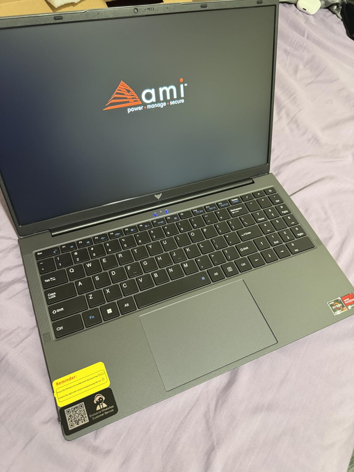 2026 AMD Gaming Laptop with Ryzen 7 5700U Processor (8C/16T, Up to 4.3GHz), 15.6