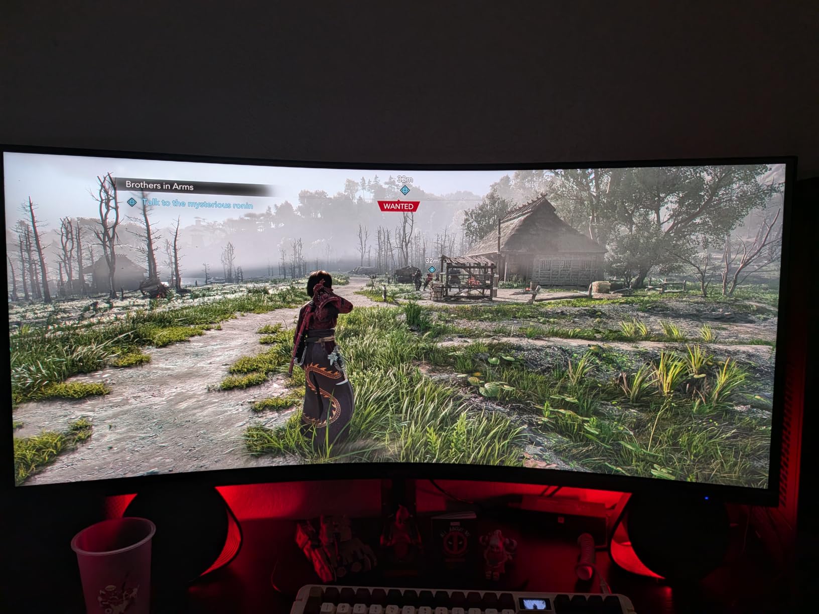 Sceptre Curved 39.7-inch 5K2K 5120 x 2160 UHD+ Prime Gaming Monitor up to 180Hz 1000R 1ms DisplayPort X2 HDMI X2 Build-in Speakers, Height Adjustable Machine Black 2027 (C415B-UUS360 Series) customer photo 1
