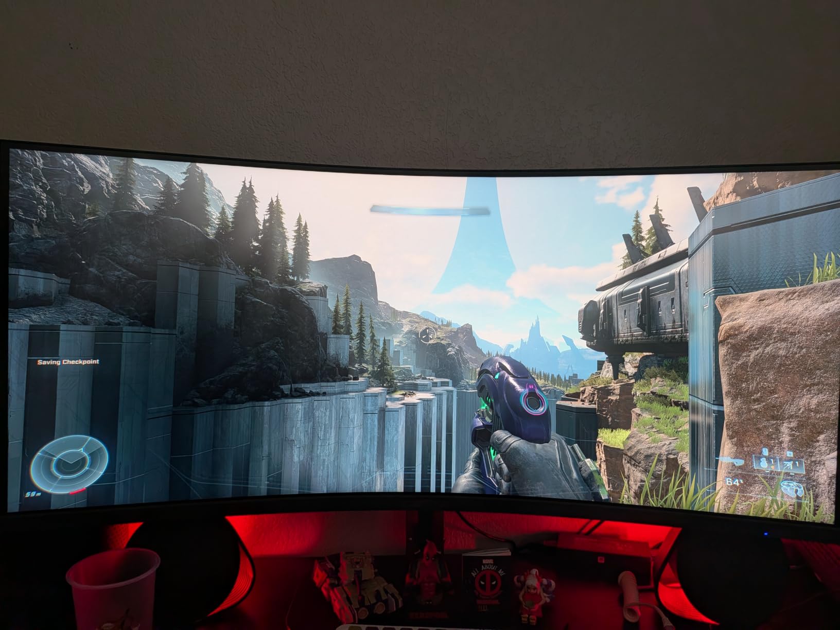 Sceptre Curved 39.7-inch 5K2K 5120 x 2160 UHD+ Prime Gaming Monitor up to 180Hz 1000R 1ms DisplayPort X2 HDMI X2 Build-in Speakers, Height Adjustable Machine Black 2027 (C415B-UUS360 Series) customer photo 2